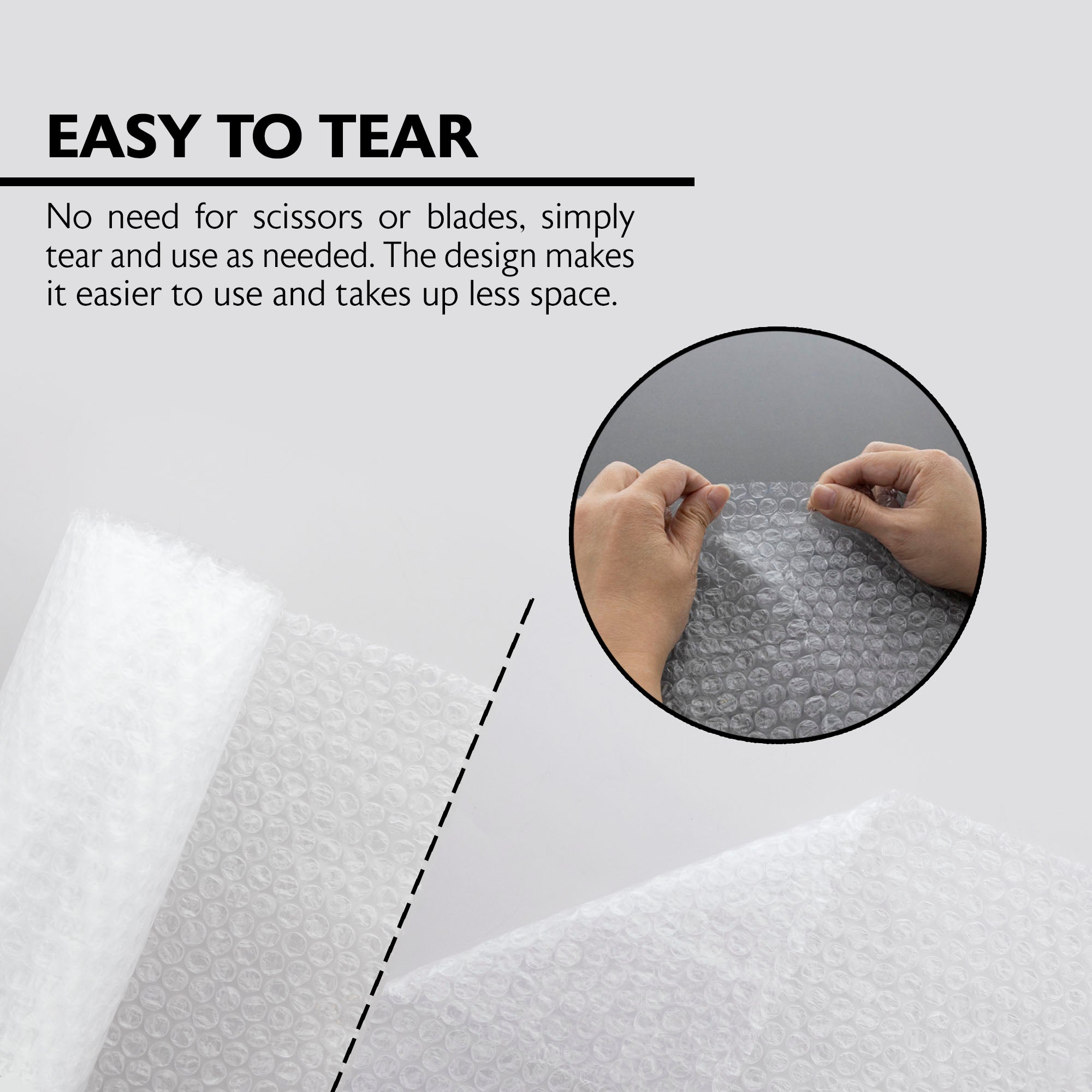 Cushion Bubble Wrap Roll, 12 in x 5 ft