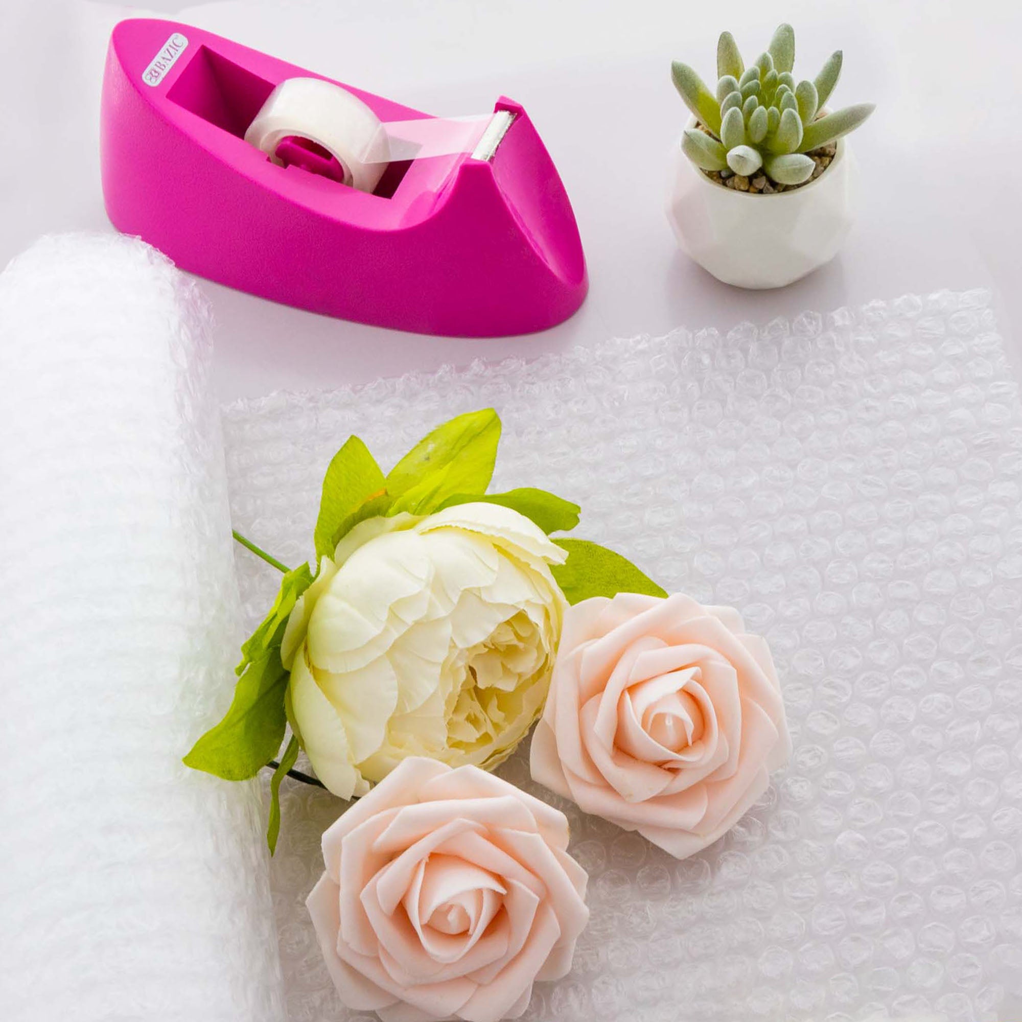 Cushion Bubble Wrap Roll, 12 in x 5 ft