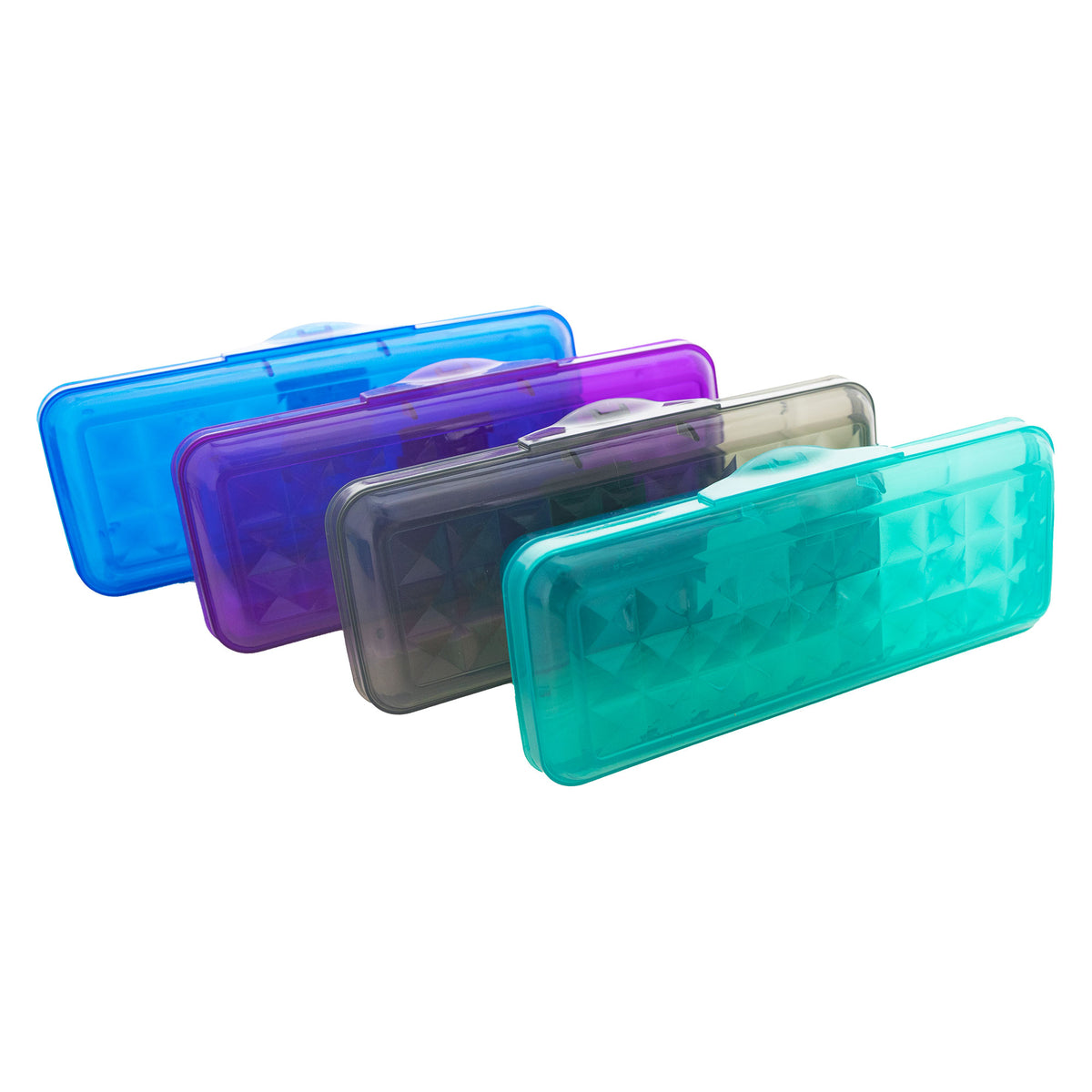 BAZIC LUCENT Translucent Pencil Box, Stackable
