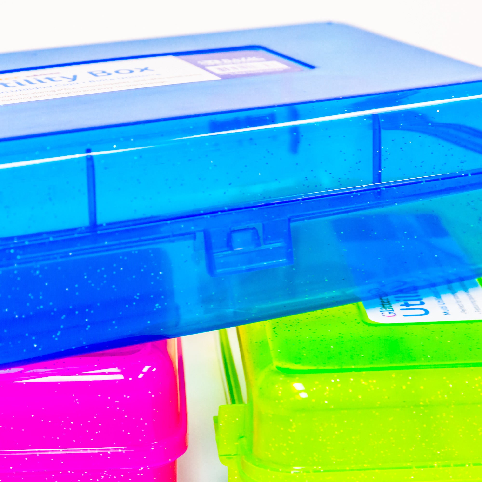 Glitter Bright Color Utility Box, 8 x 5 1/4 x 2 3/8 in