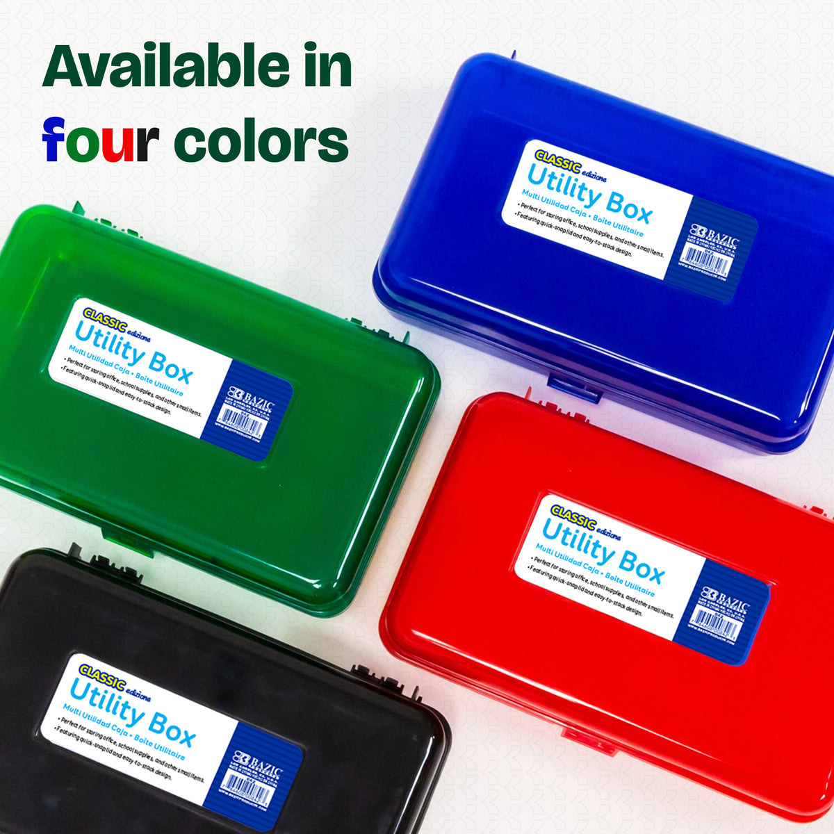 Classic Multipurpose Pencil Box, Stackable