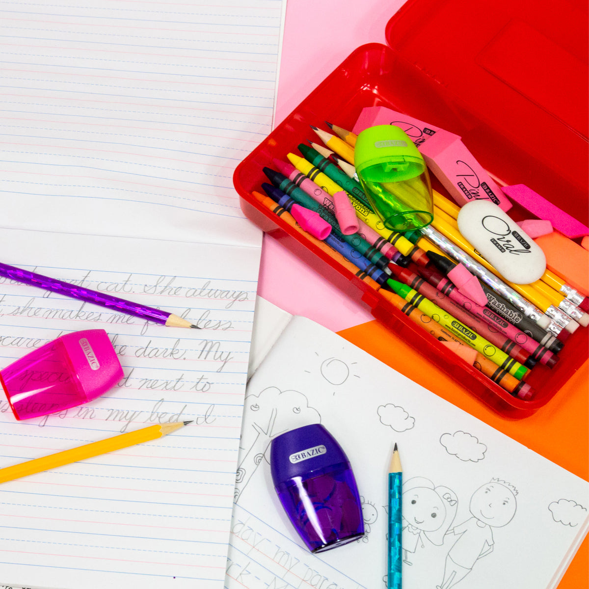 Classic Multipurpose Pencil Box, Stackable