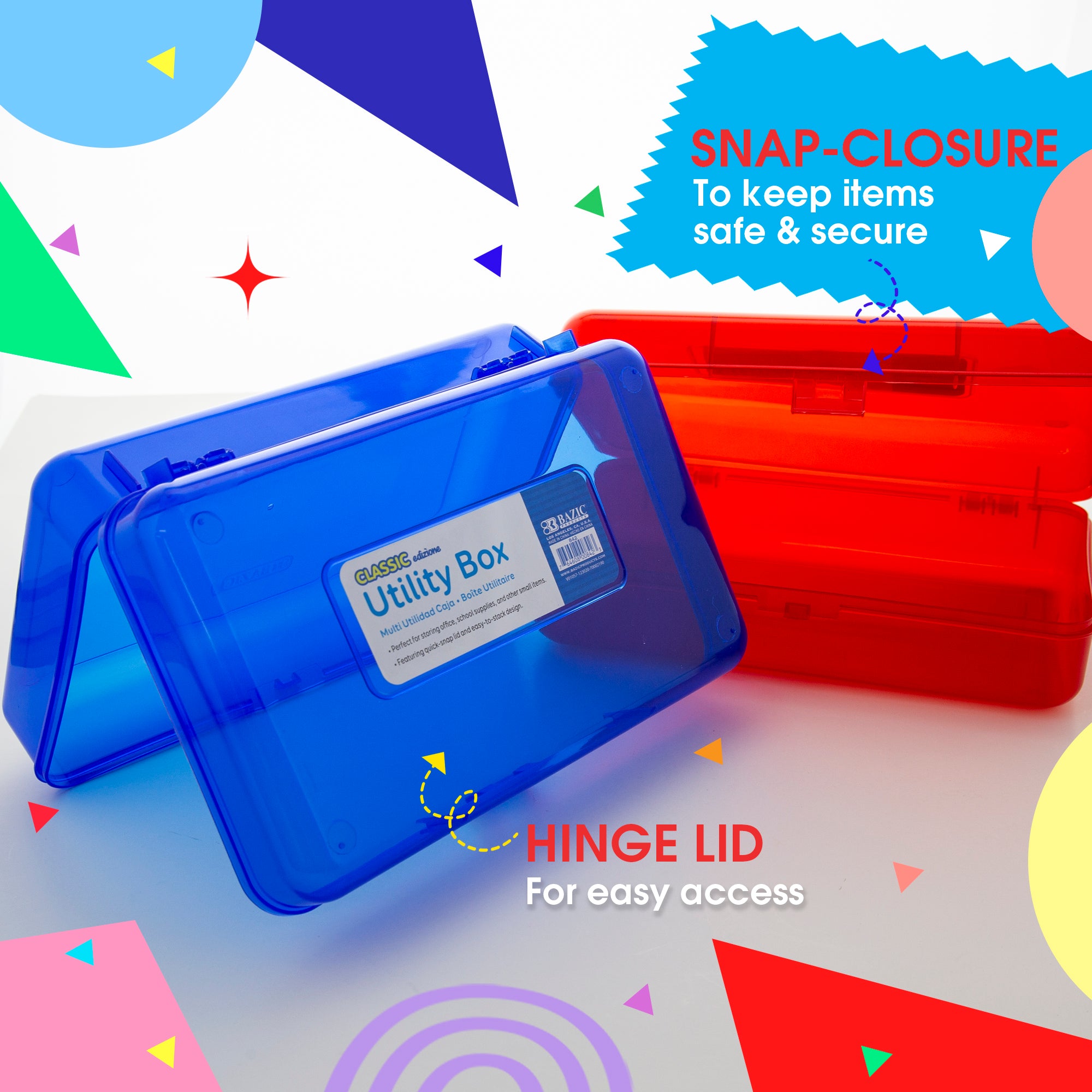 Classic Color Utility Box, 8 x 5 1/4 x 2 3/8 in