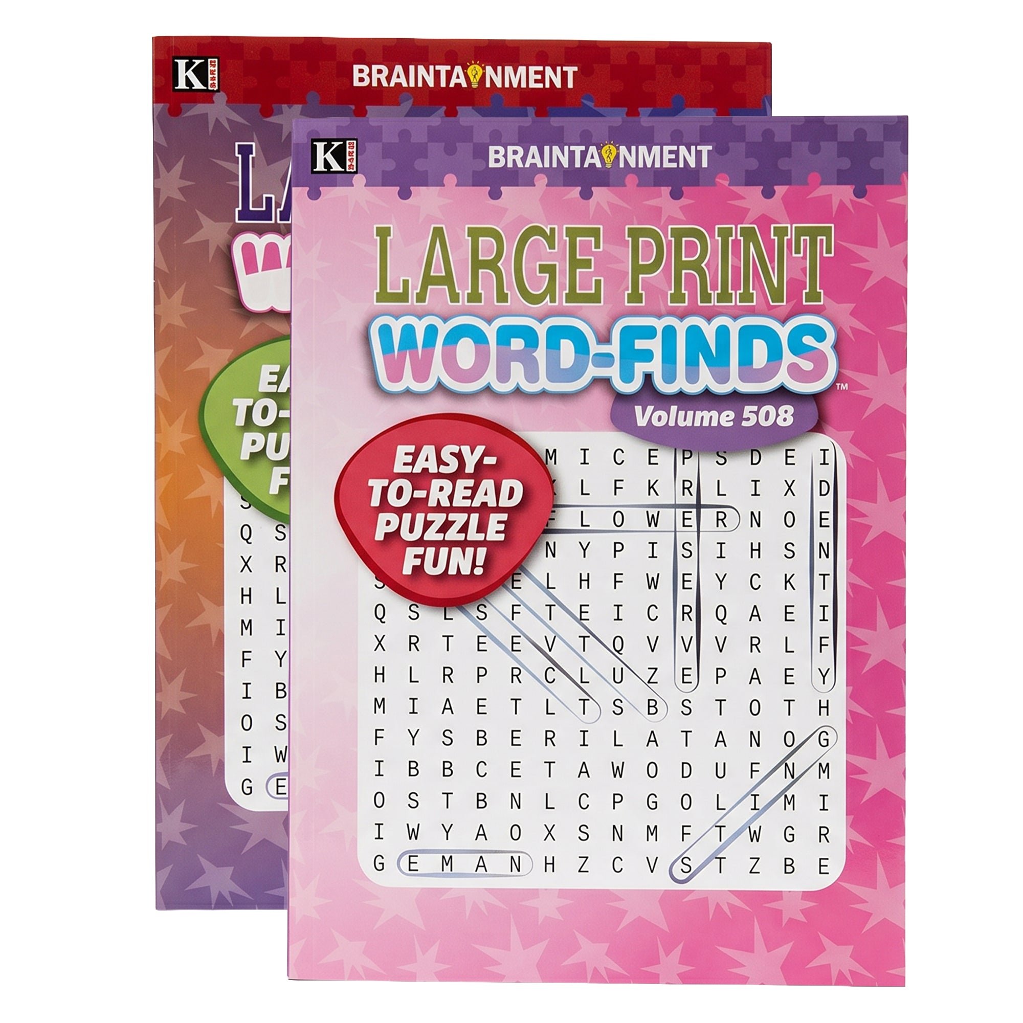 BAZIC Large Print Word Find Puzzle Book, 7.76 x 10.71 in