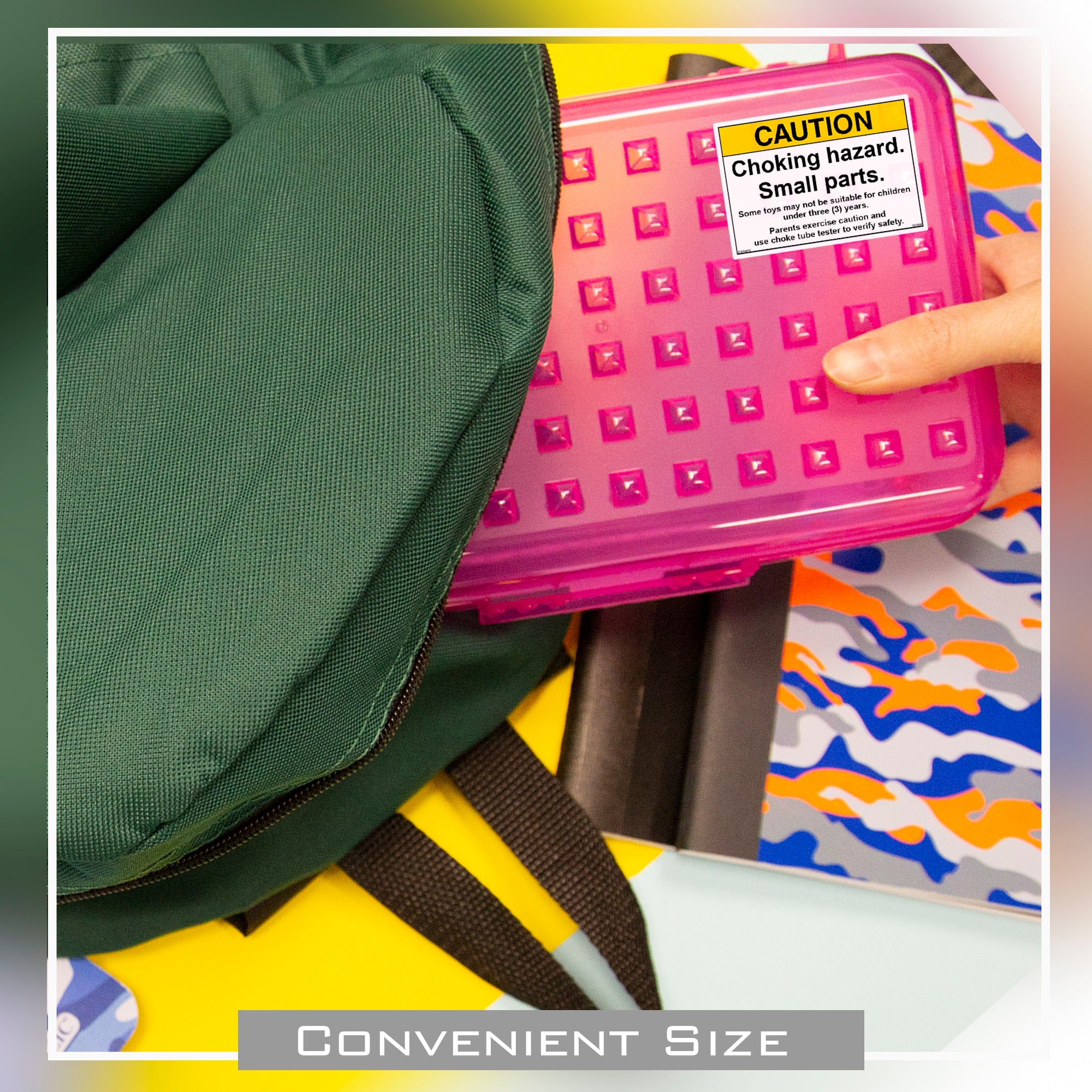 Plastic Pencil Box, 8" x 2-3/8" x 5.25", Assorted Colors