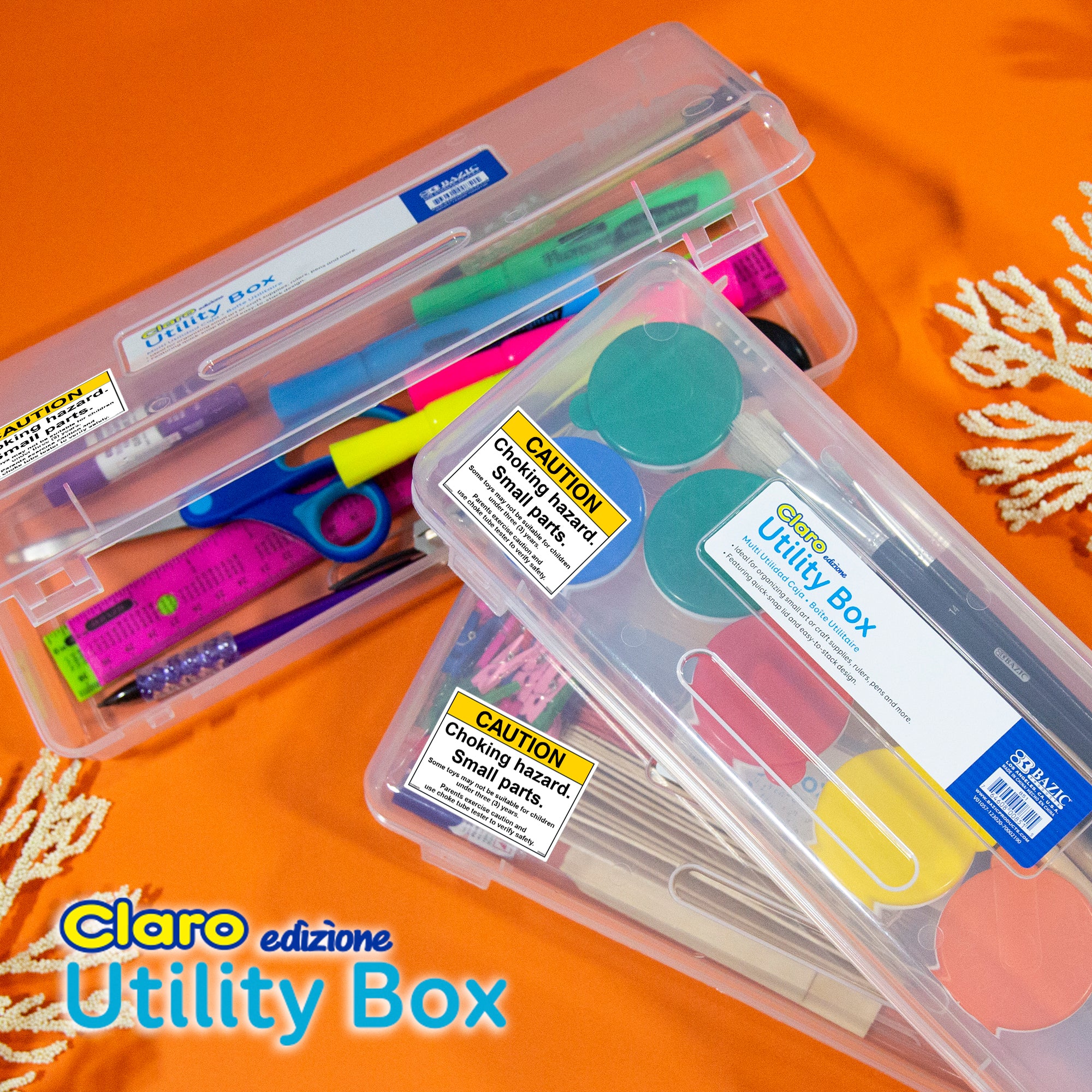 Clear Utility Box, Ruler Length, 1 Count