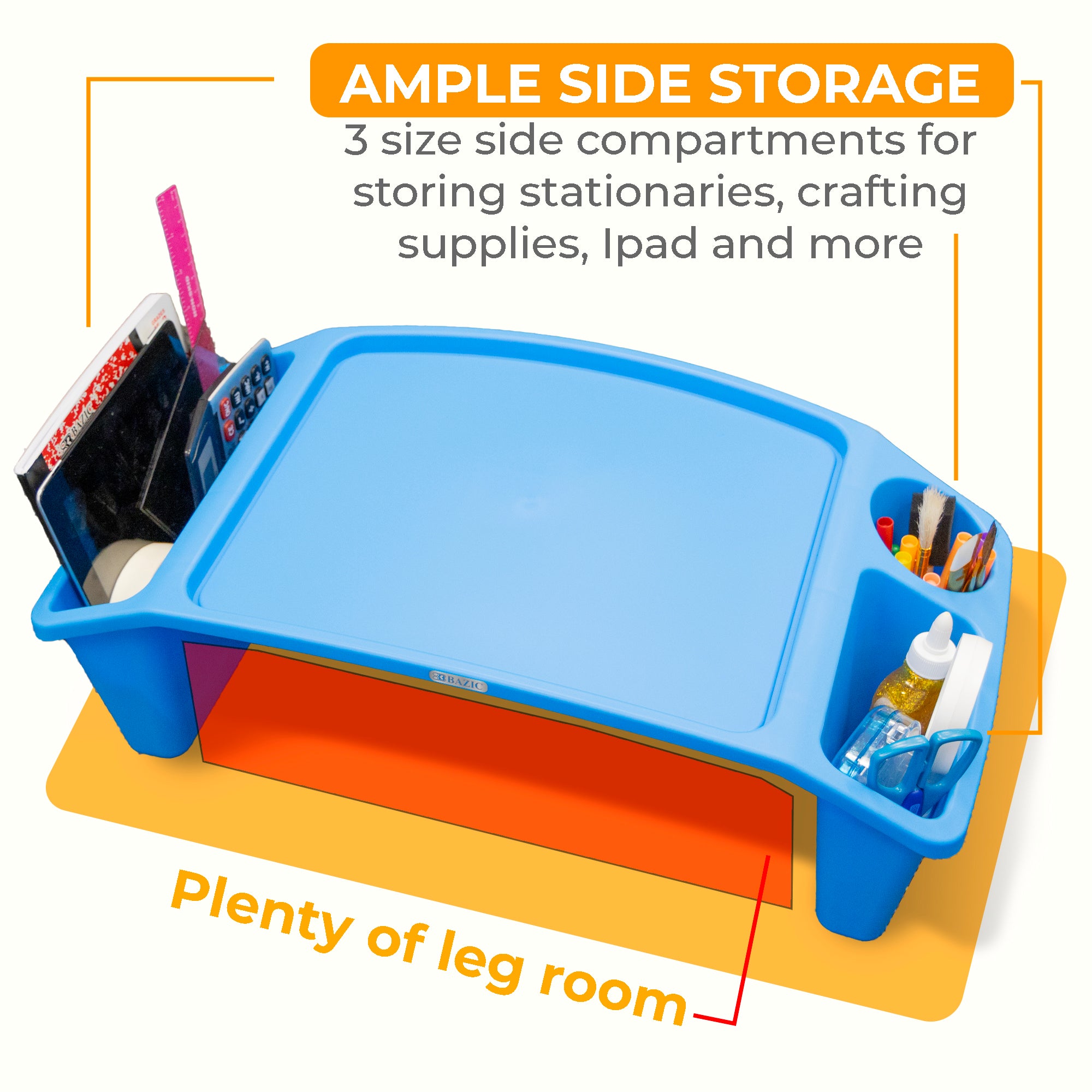 Kids Lap Tray, Portable Work Surface, Use It Anywhere