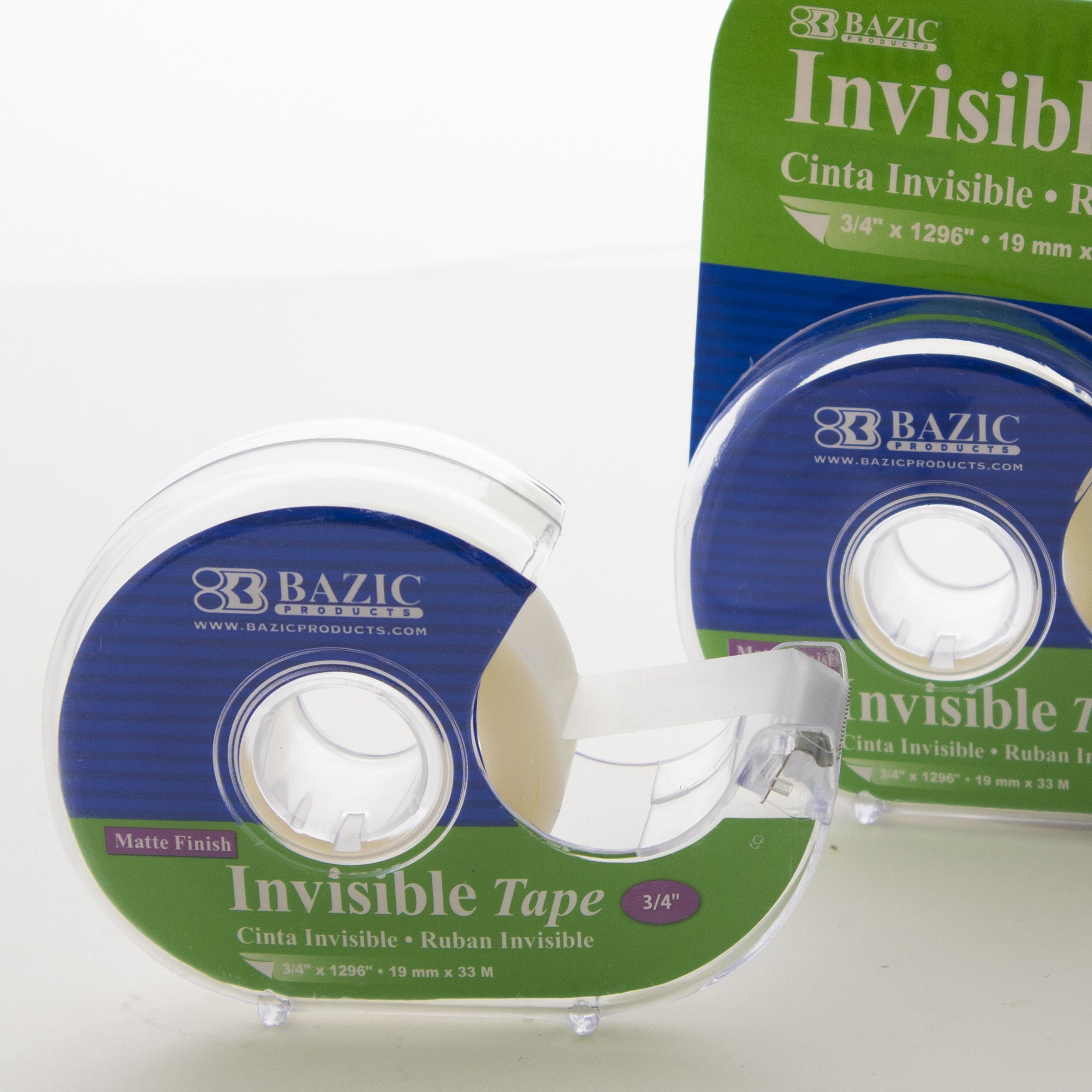 Invisible Tape, 3/4 in x 1296 in, With Dispenser