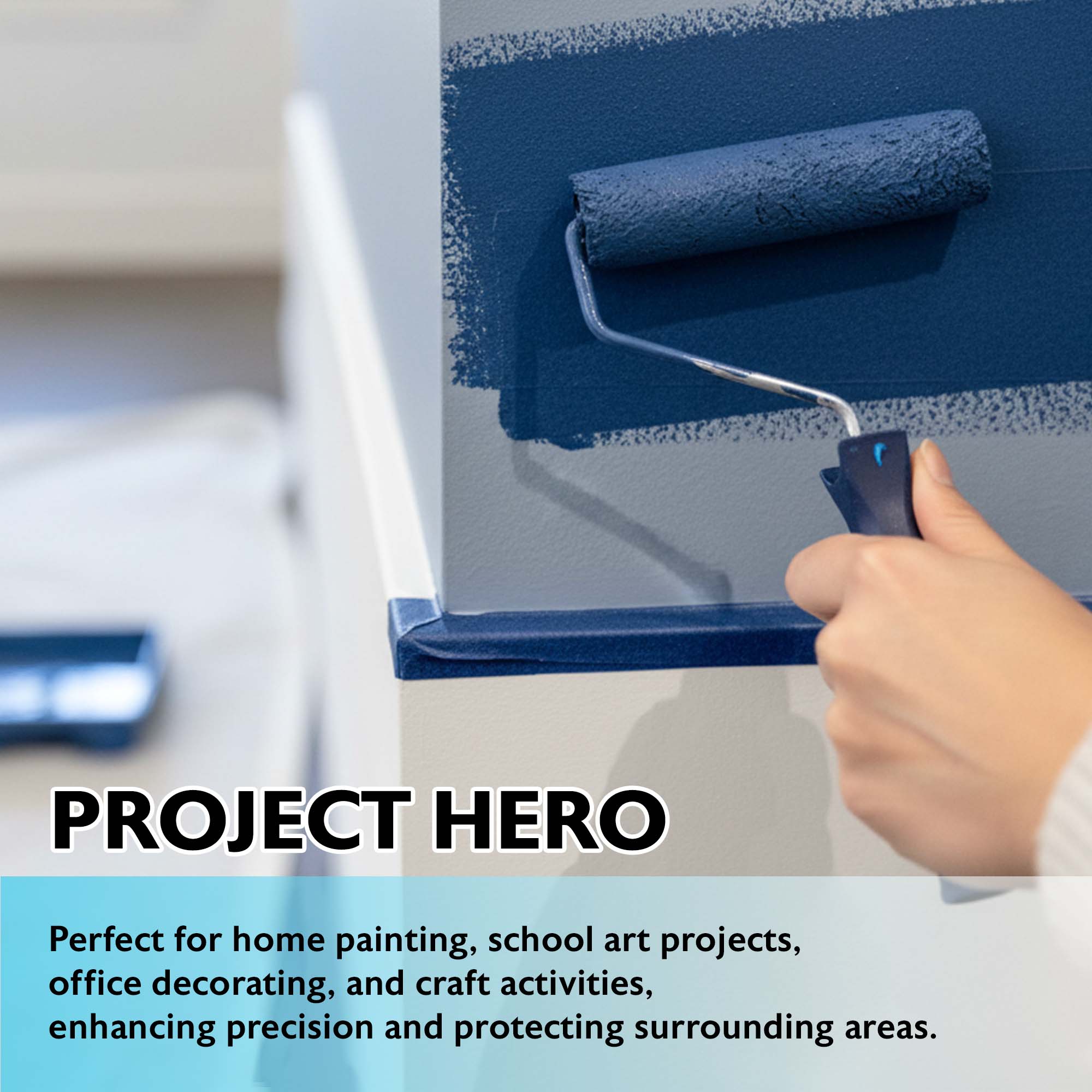 0.94" X 1080" (30 Yards) Blue Painter's Tape
