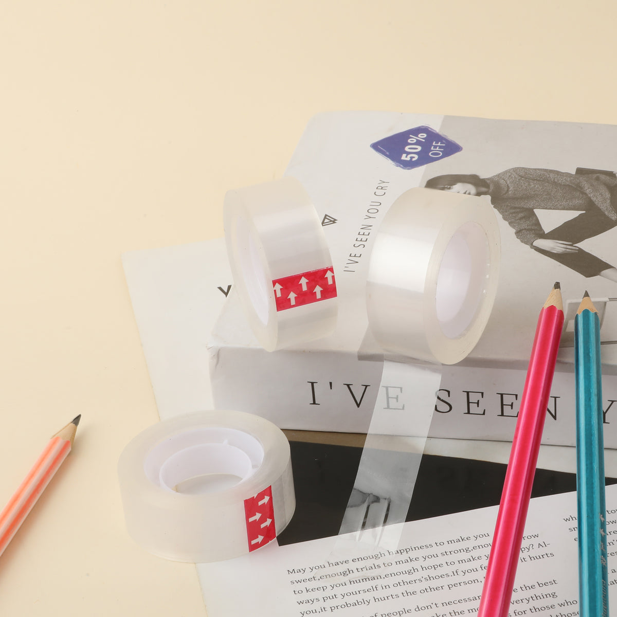 Transparent Tape Refill, 3/4 in x 1000 in