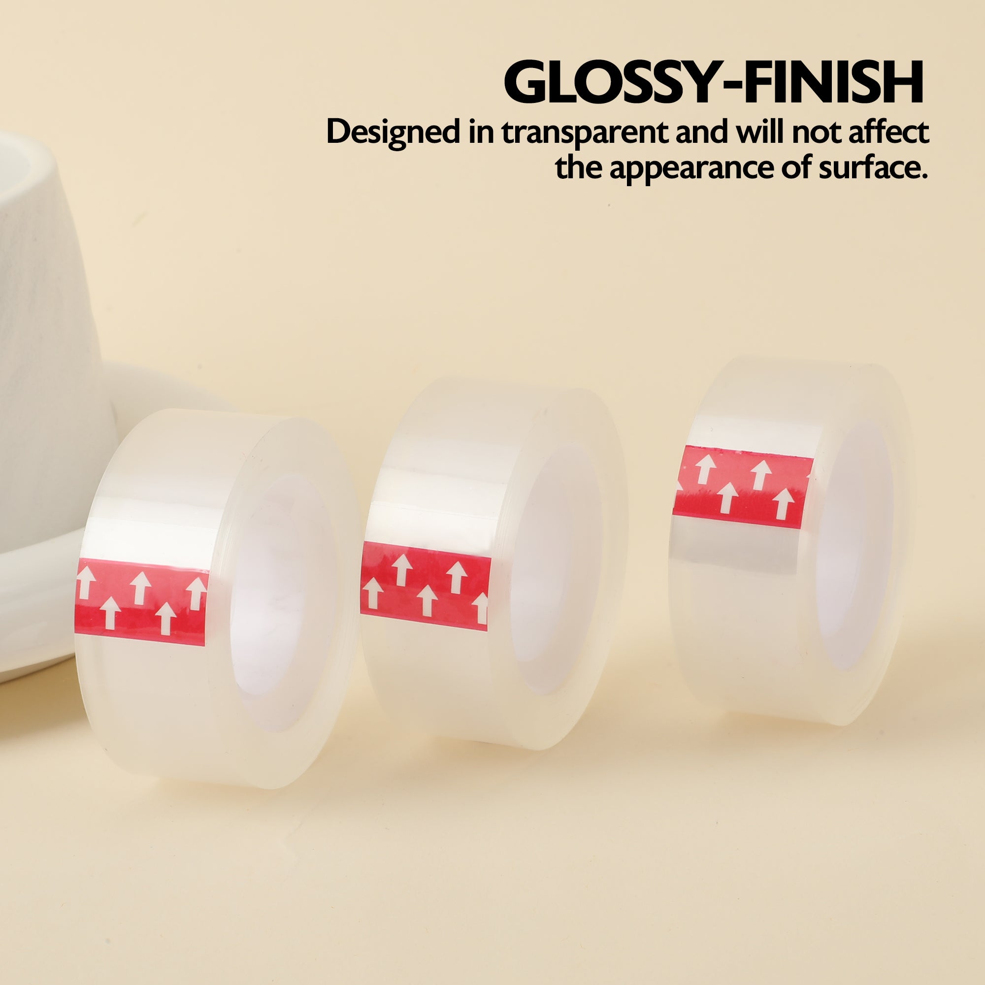 Transparent Tape Refill, 3/4 in x 1296 in, 12 Rolls