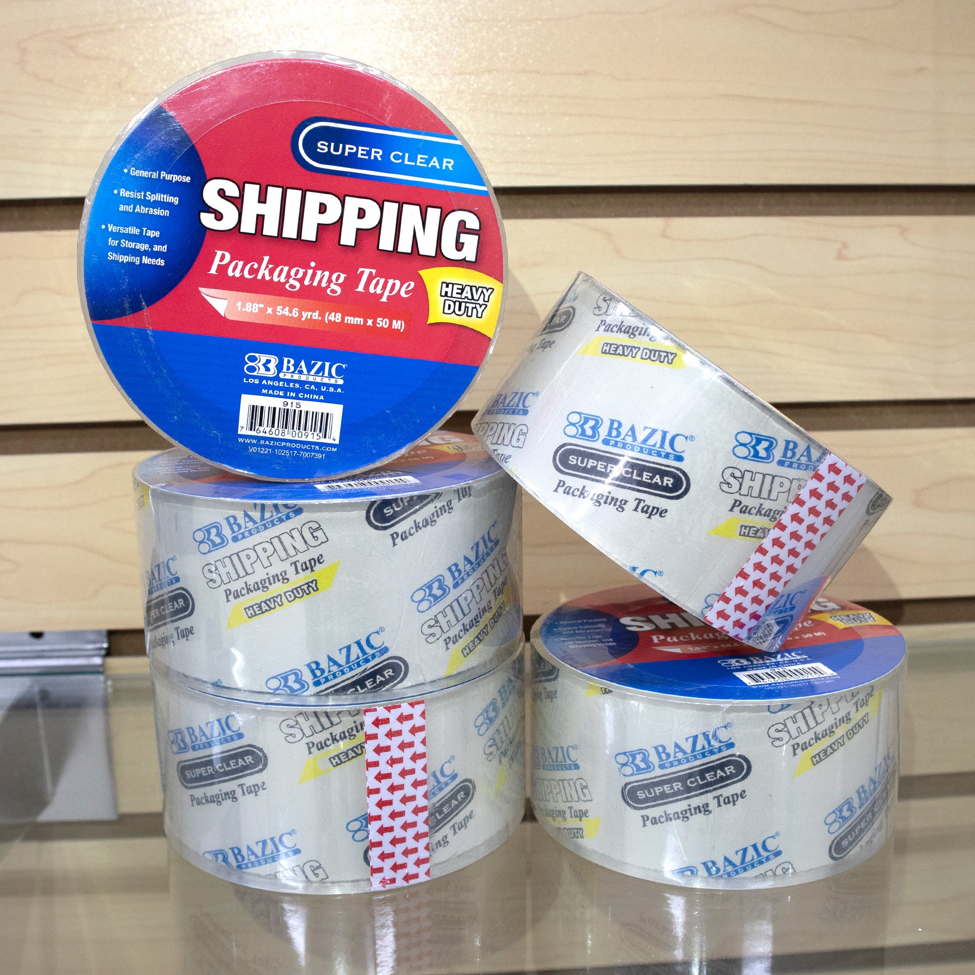 Shipping Packaging Tape, 1.88" x 54.6 yd