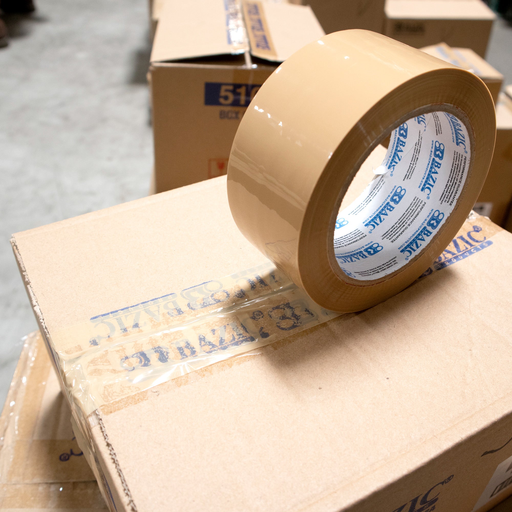 Packaging Tape, Tan, 1.88" x 109.3 yd