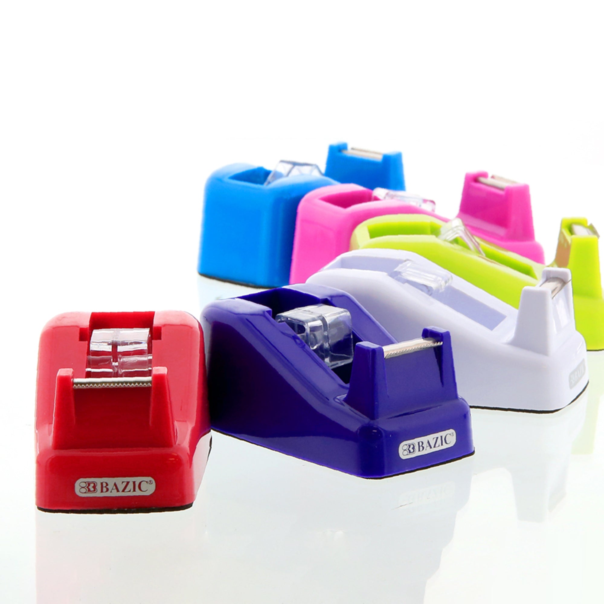 Mini Desktop Tape Dispenser with 3 Tape Refills, 1 in Core