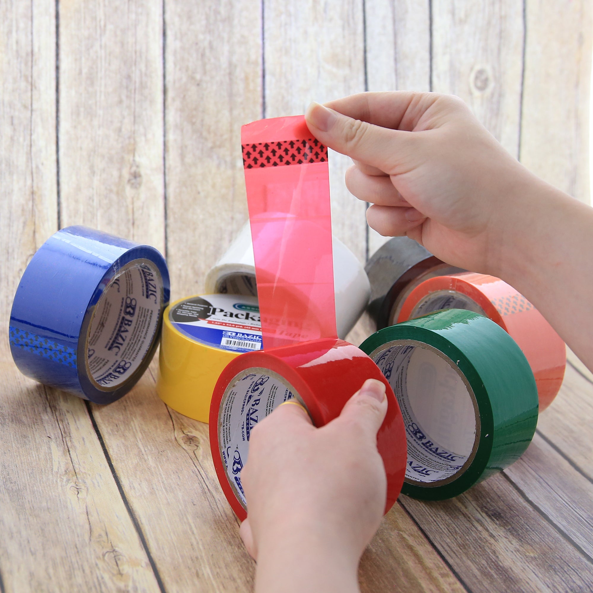 Assorted Color Packaging Tape, 1.88 in x 54.6 yd