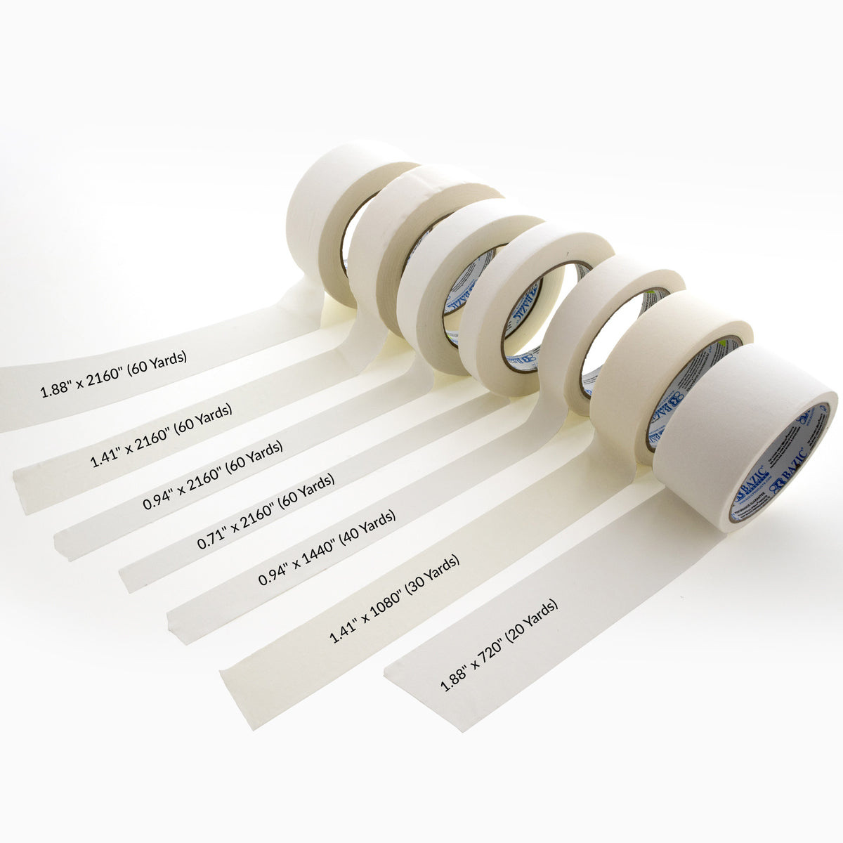 General Purpose Masking Tape, 1.41 in x 60 yd