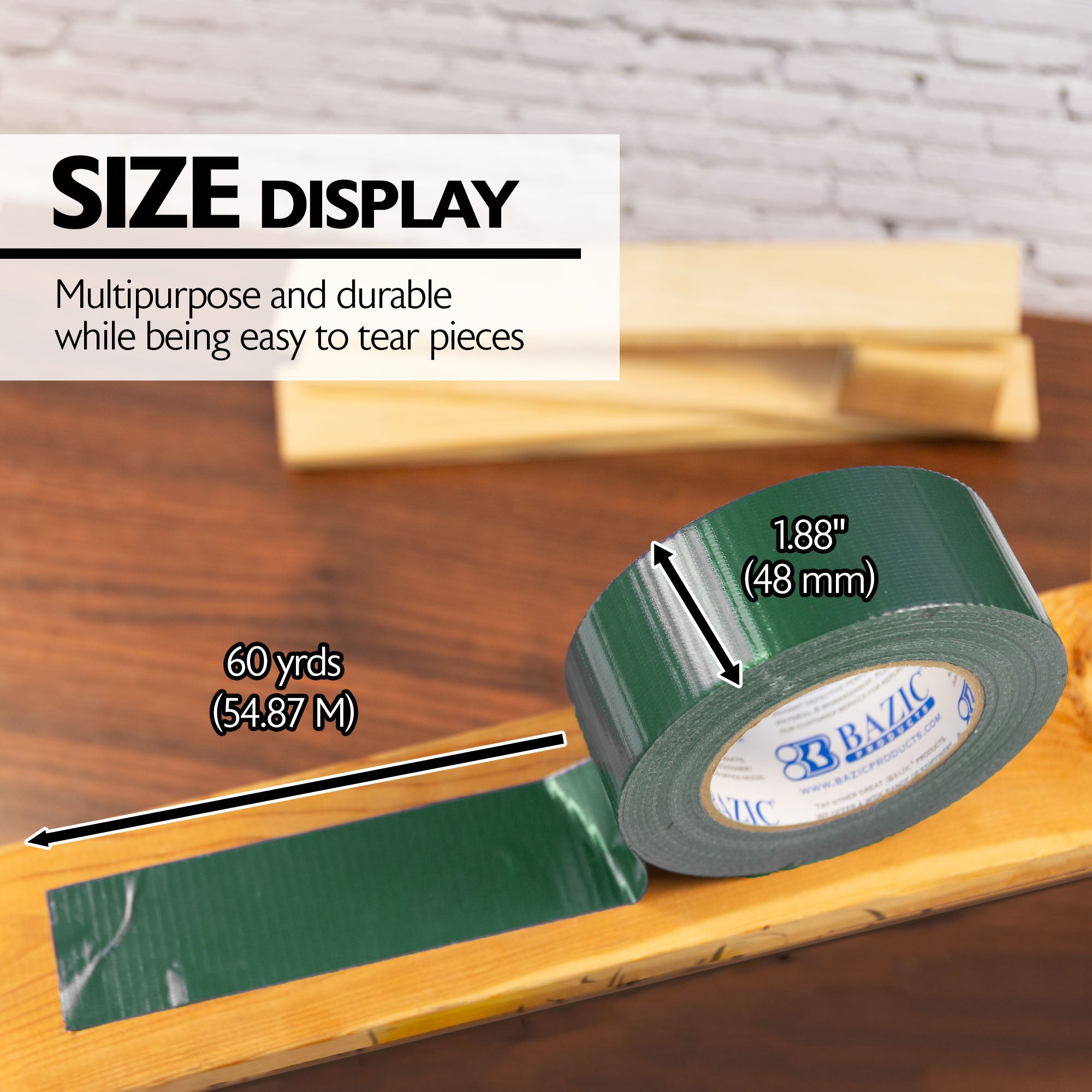 Green Duct Tape, 1.88 in x 60 Yards