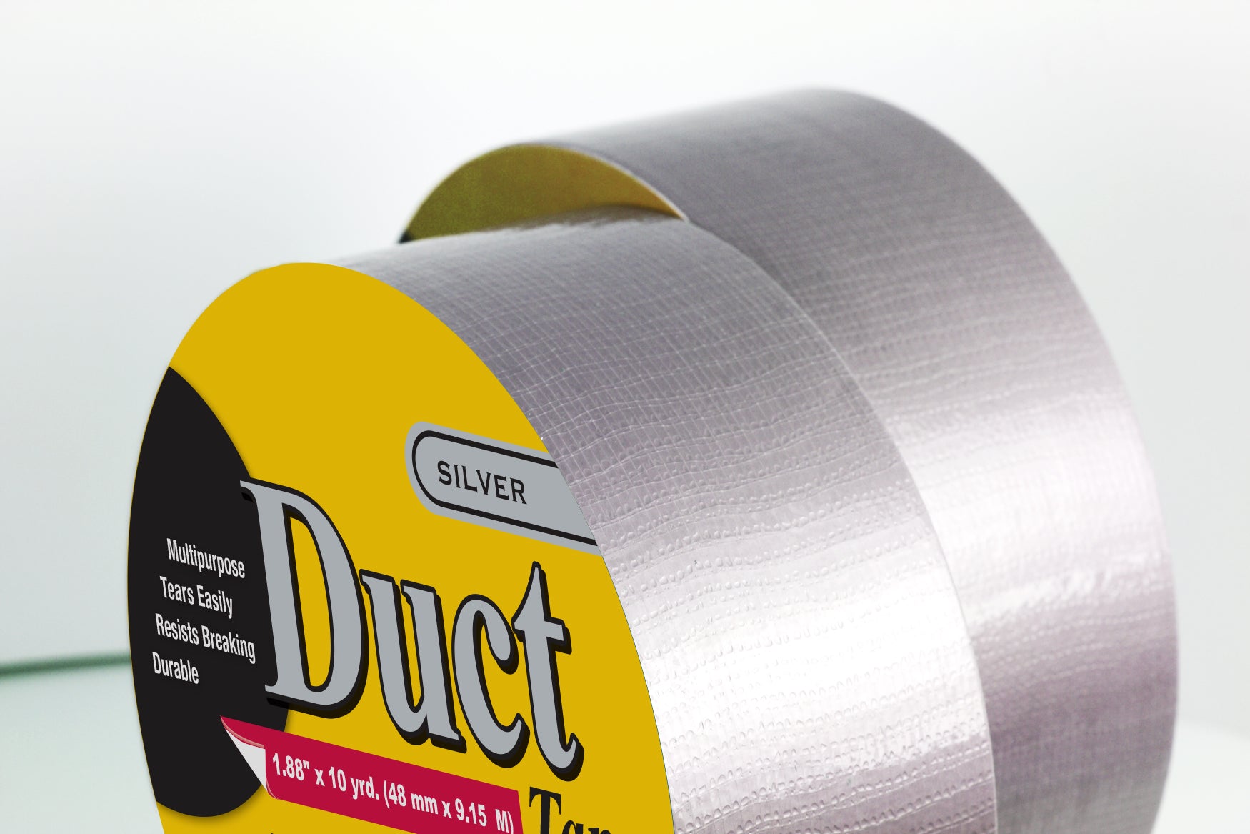 Duct Tape, Silver, 1.88" x 10 yd Multipurpose Roll