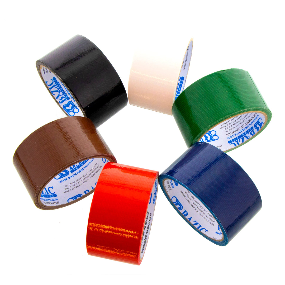 Assorted Color Duct Tape, 1.88 in x 10 yd
