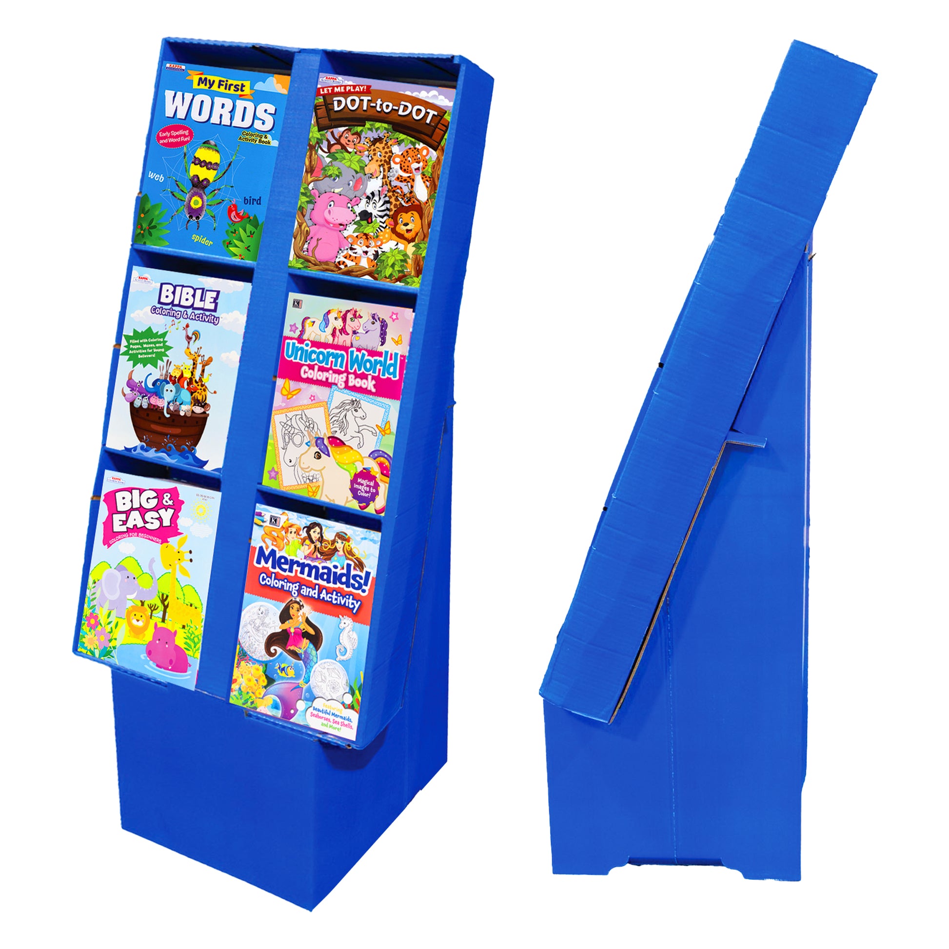 6-Slot Floor Display for Coloring Books