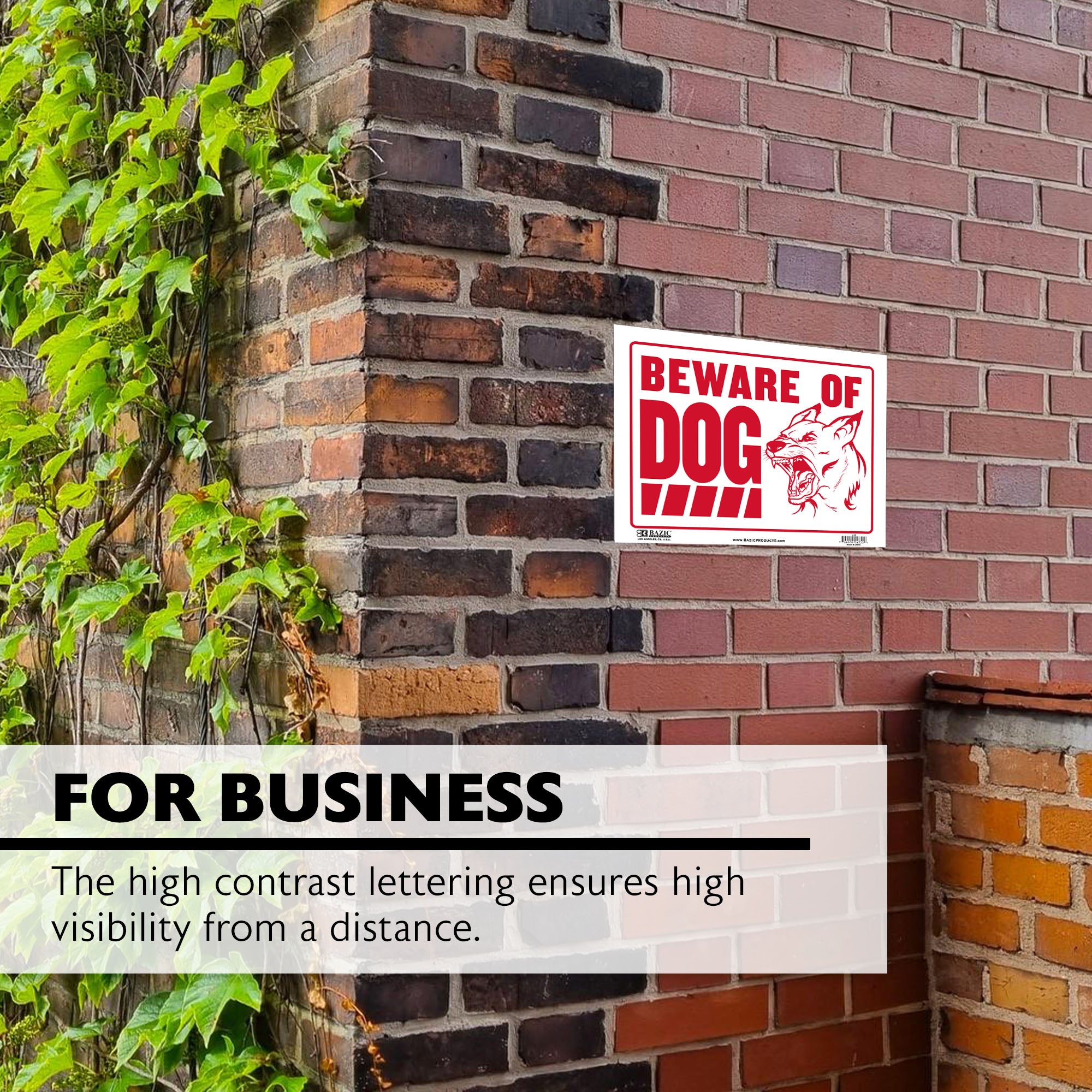 12" X 16" Beware of Dog Sign