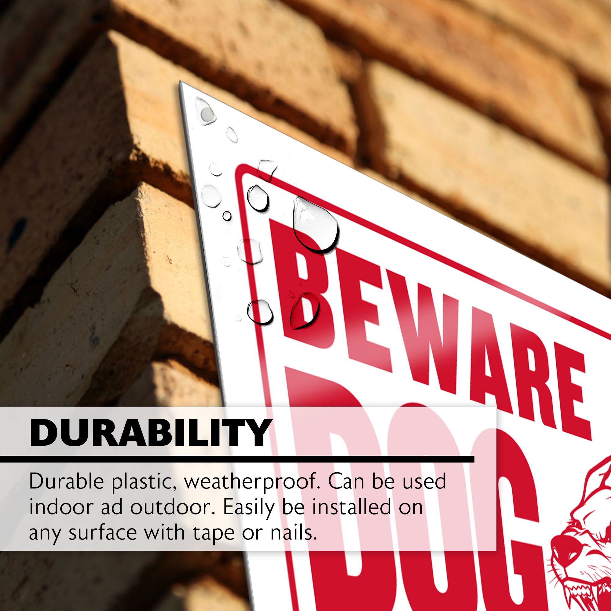 12" X 16" Beware of Dog Sign