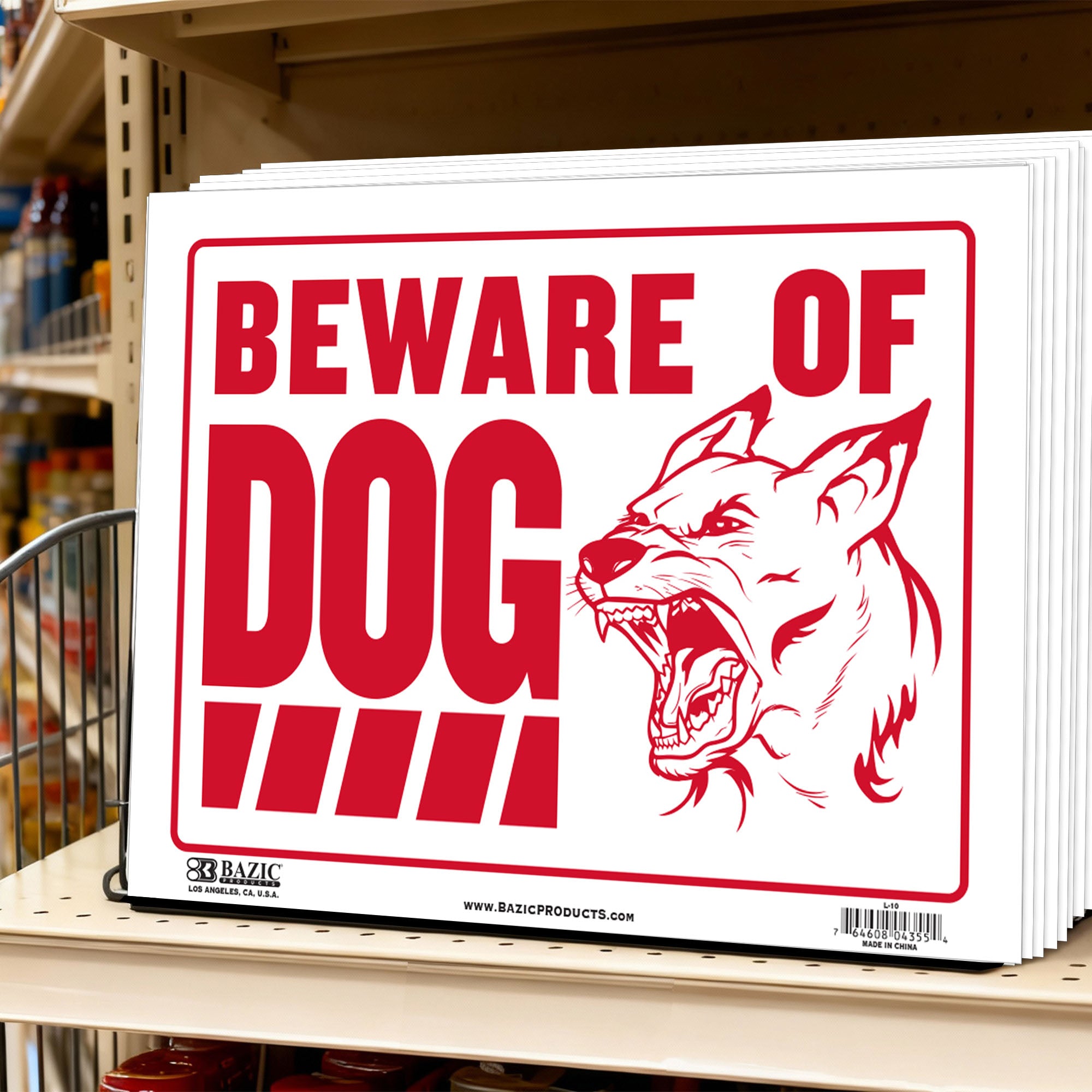 12" X 16" Beware of Dog Sign