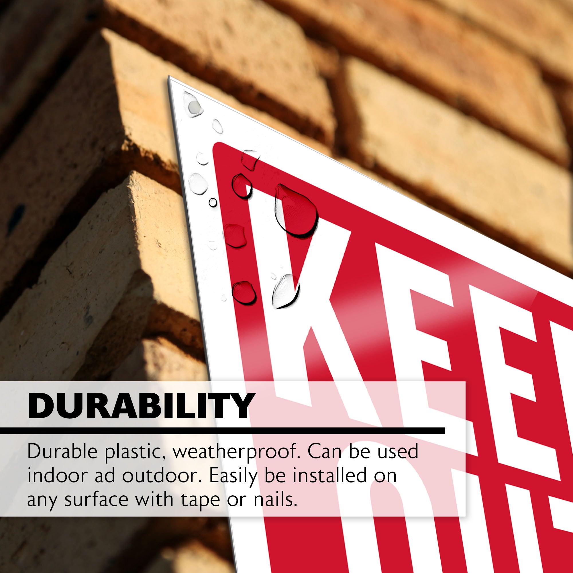 12" X 16" Keep Out Sign