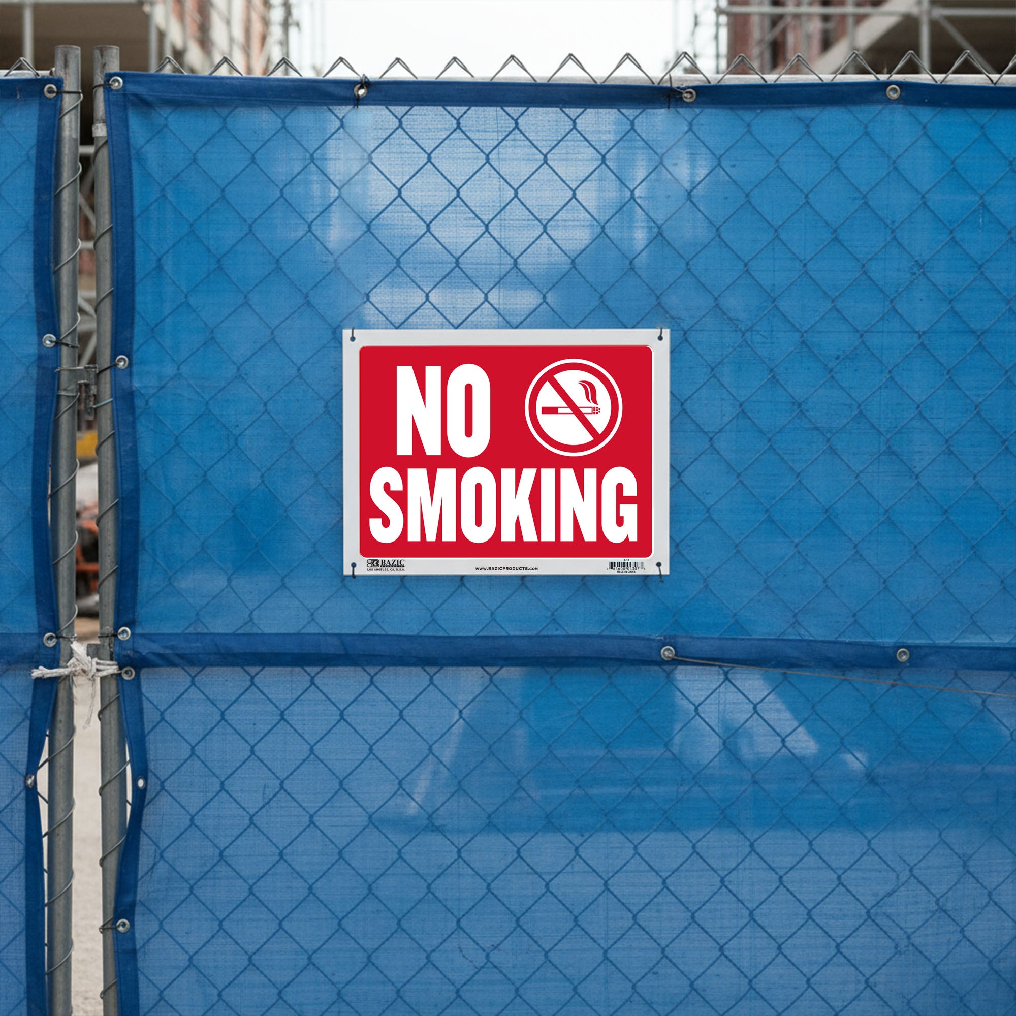 No Smoking Sign, 12 x 16 in, Weather Resistant