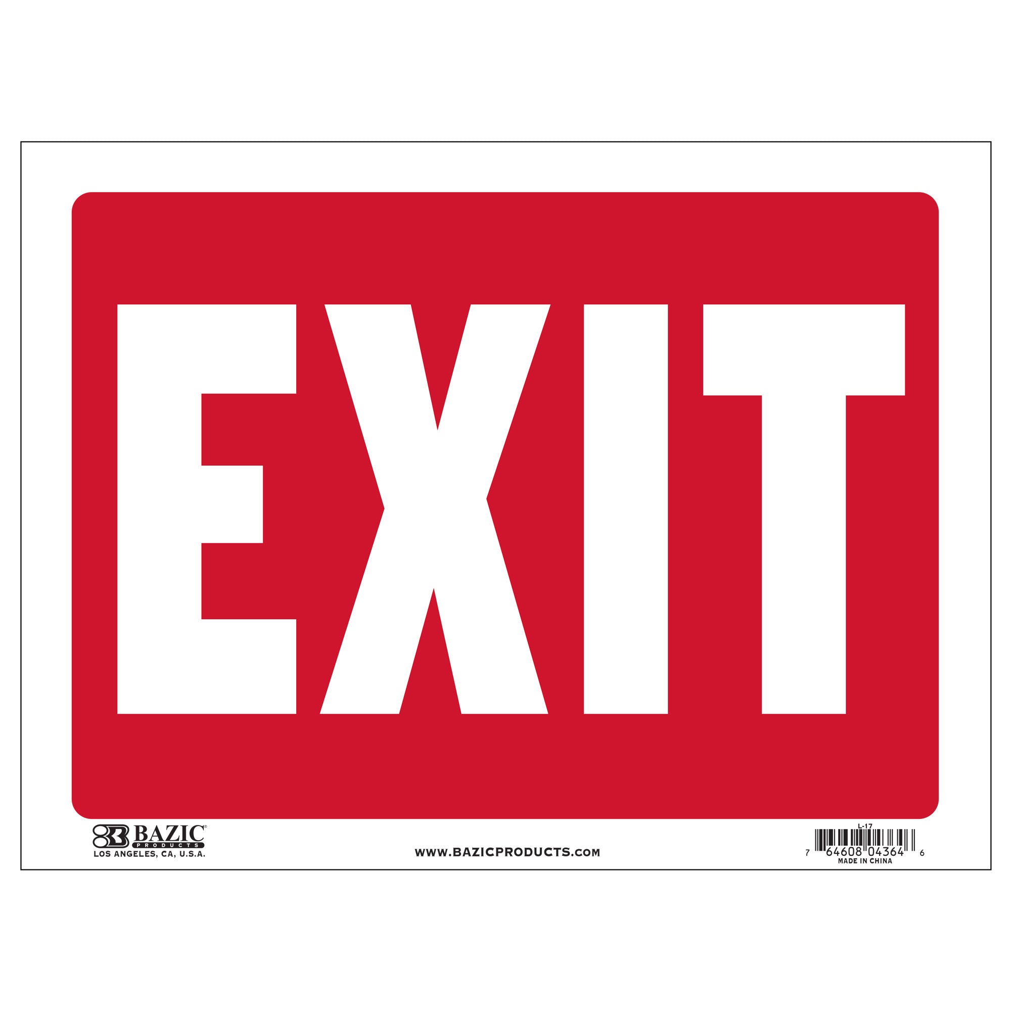 12" x 16" Exit Sign