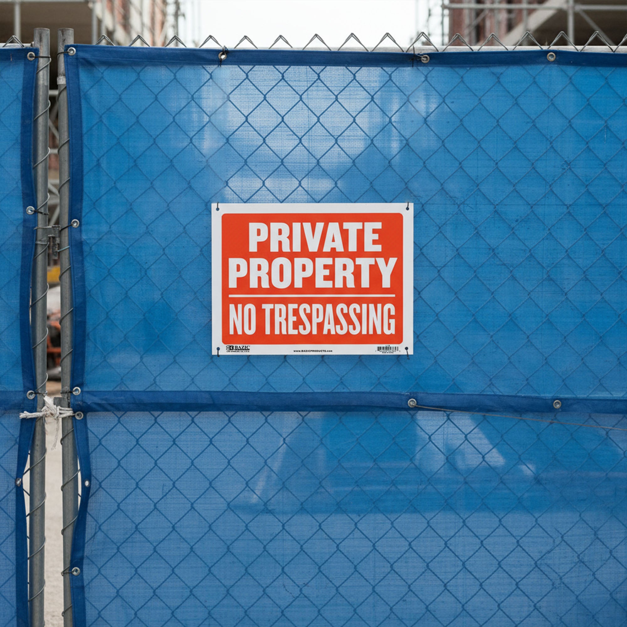 12" X 16" Private Property No Trespassing Sign