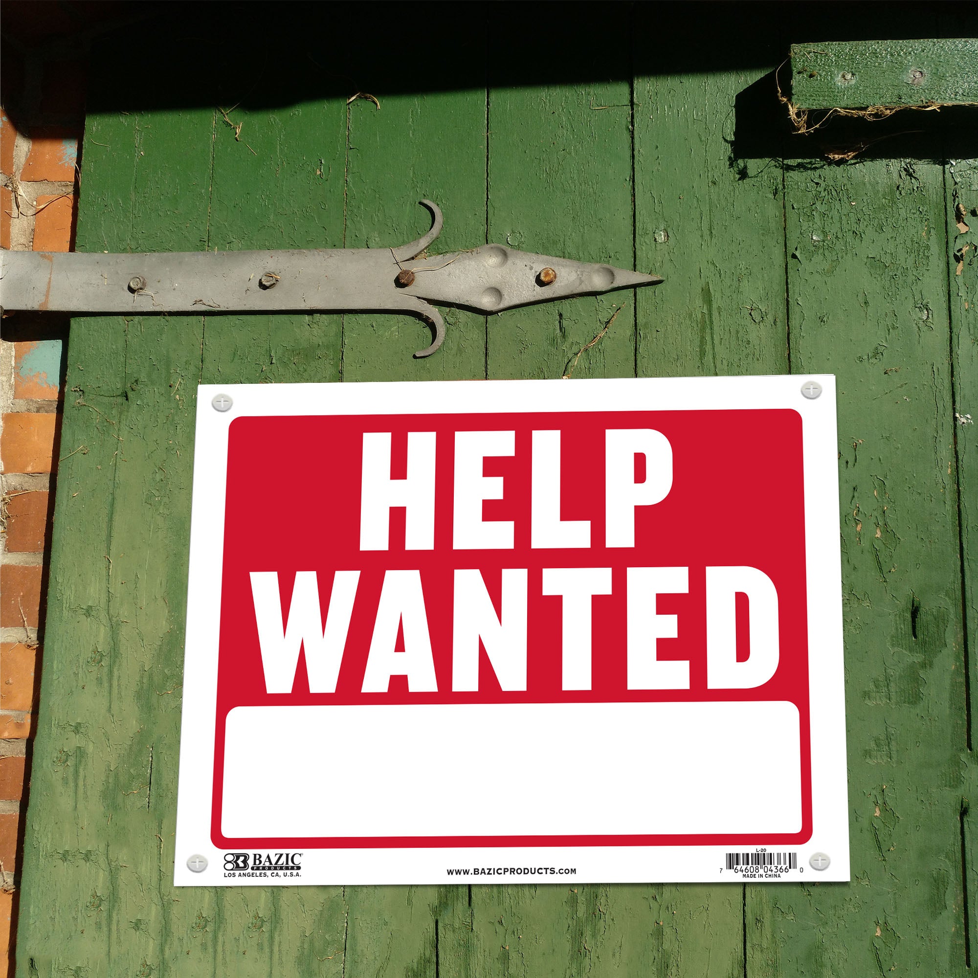 12" X 16" Help Wanted Sign