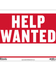 12" X 16" Help Wanted Sign
