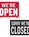 12" X 16" Open Sign w/ Closed Sign on Back