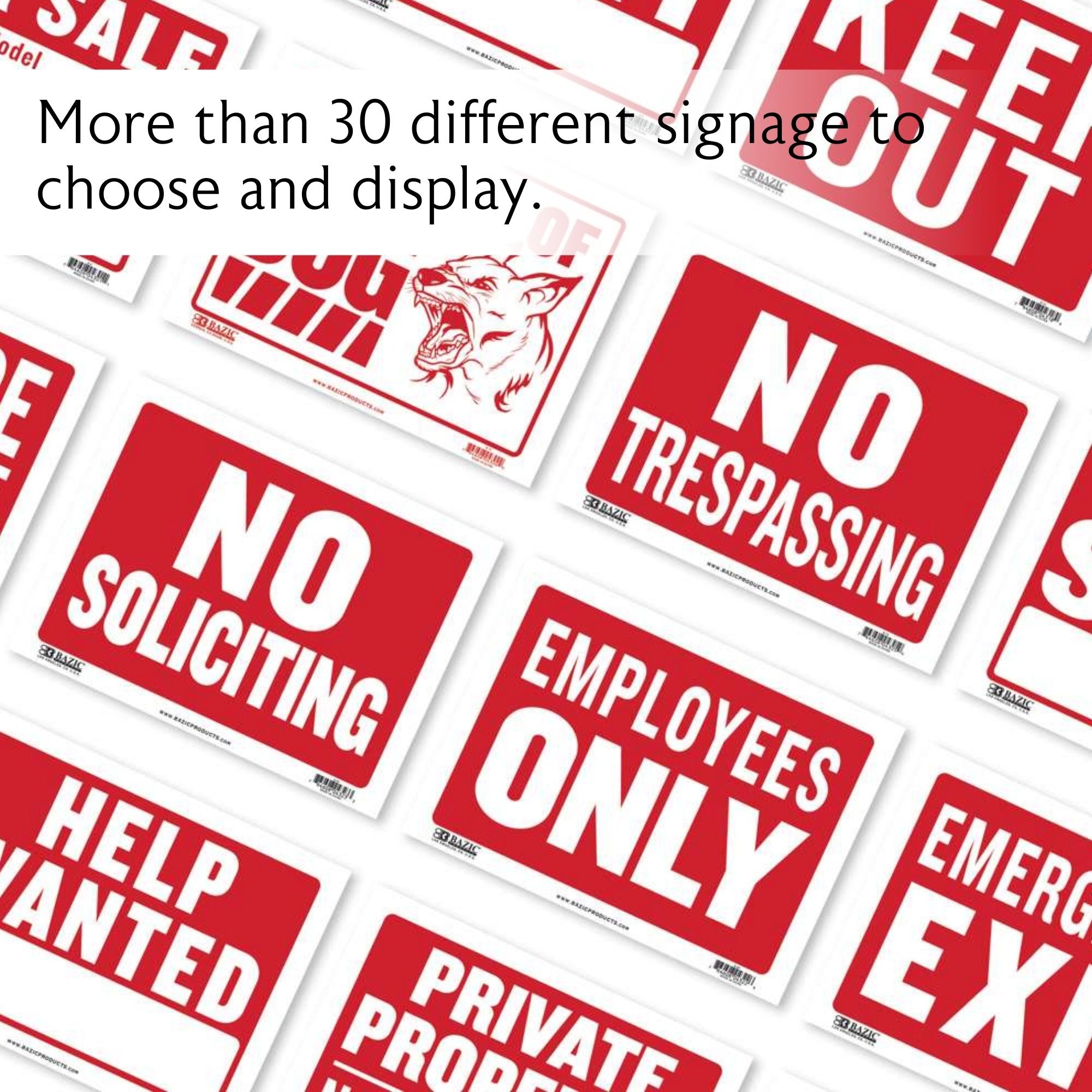 Employees Only Sign, 12 x 16 in, Weather Resistant
