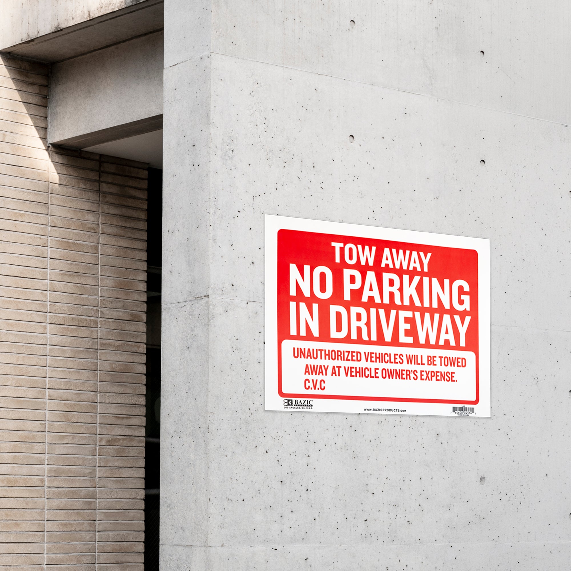Tow Away Sign, 12 x 16 in, Weather Resistant