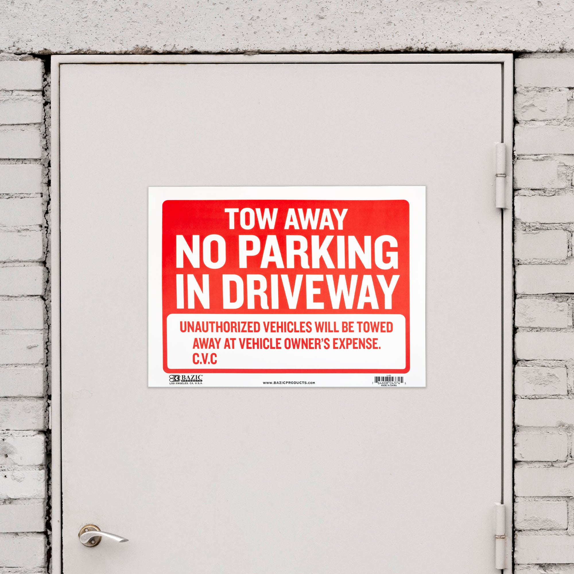 Tow Away Sign, 12 x 16 in, Weather Resistant