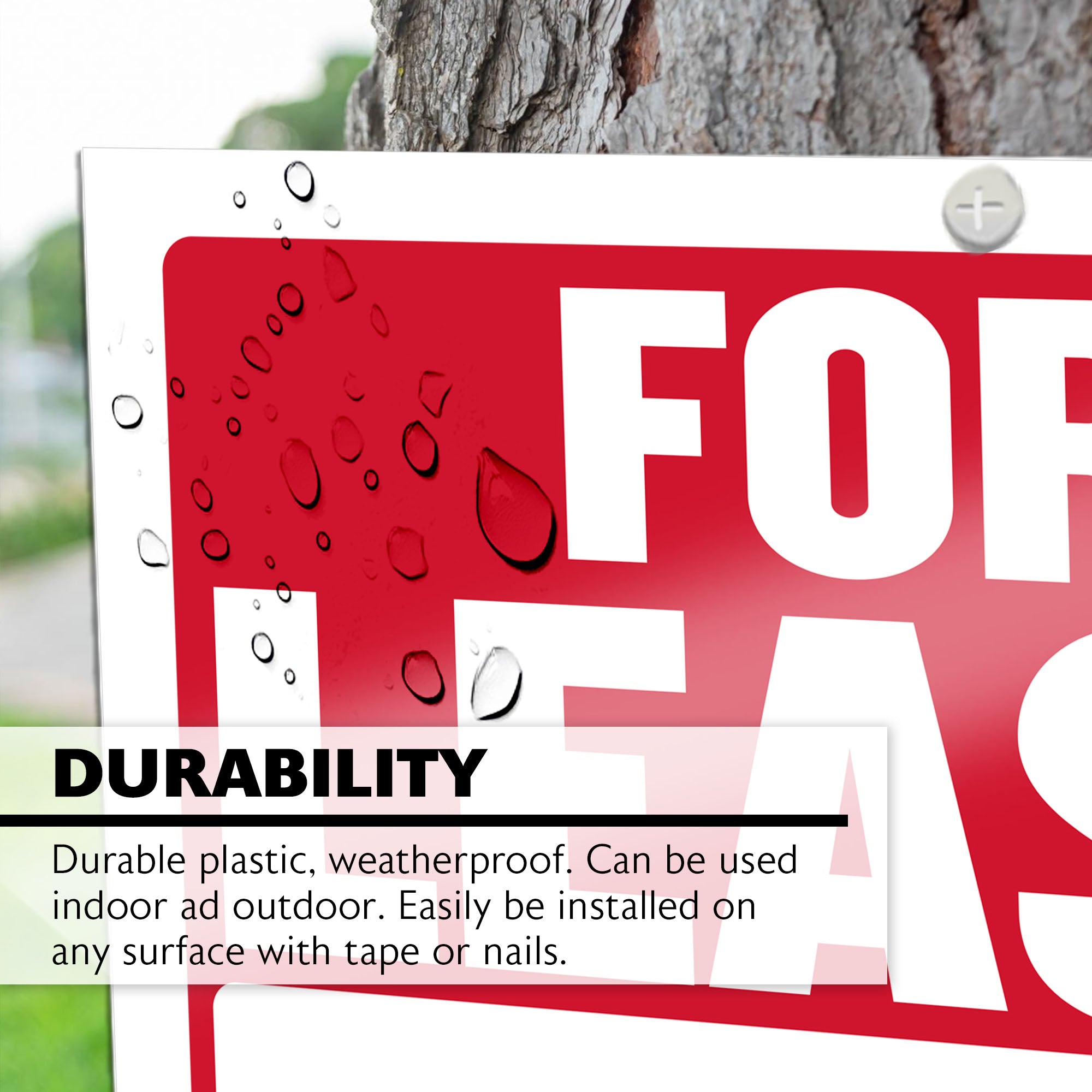 12" X 16" For Lease Sign