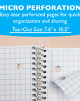 Notebook Spiral Quad-Ruled 4-1" 100 Ct.