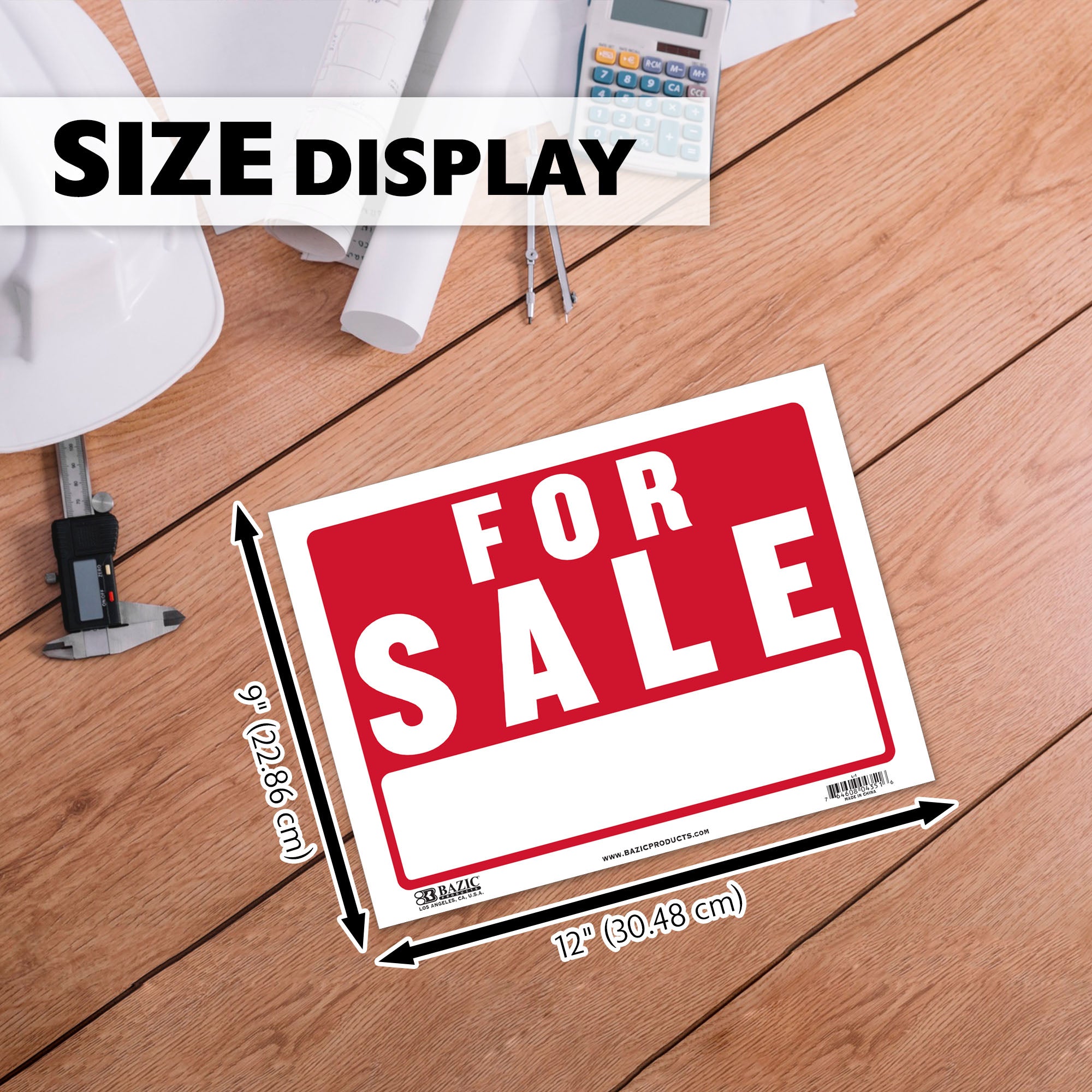 9" X 12" For Sale Sign