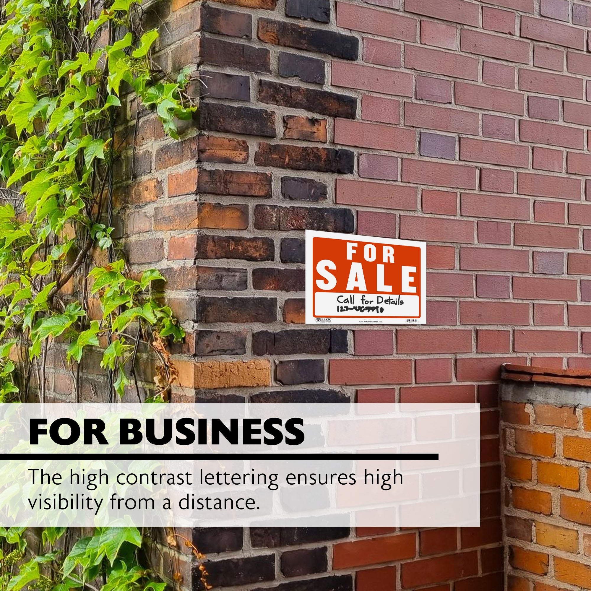 9" X 12" For Sale Sign