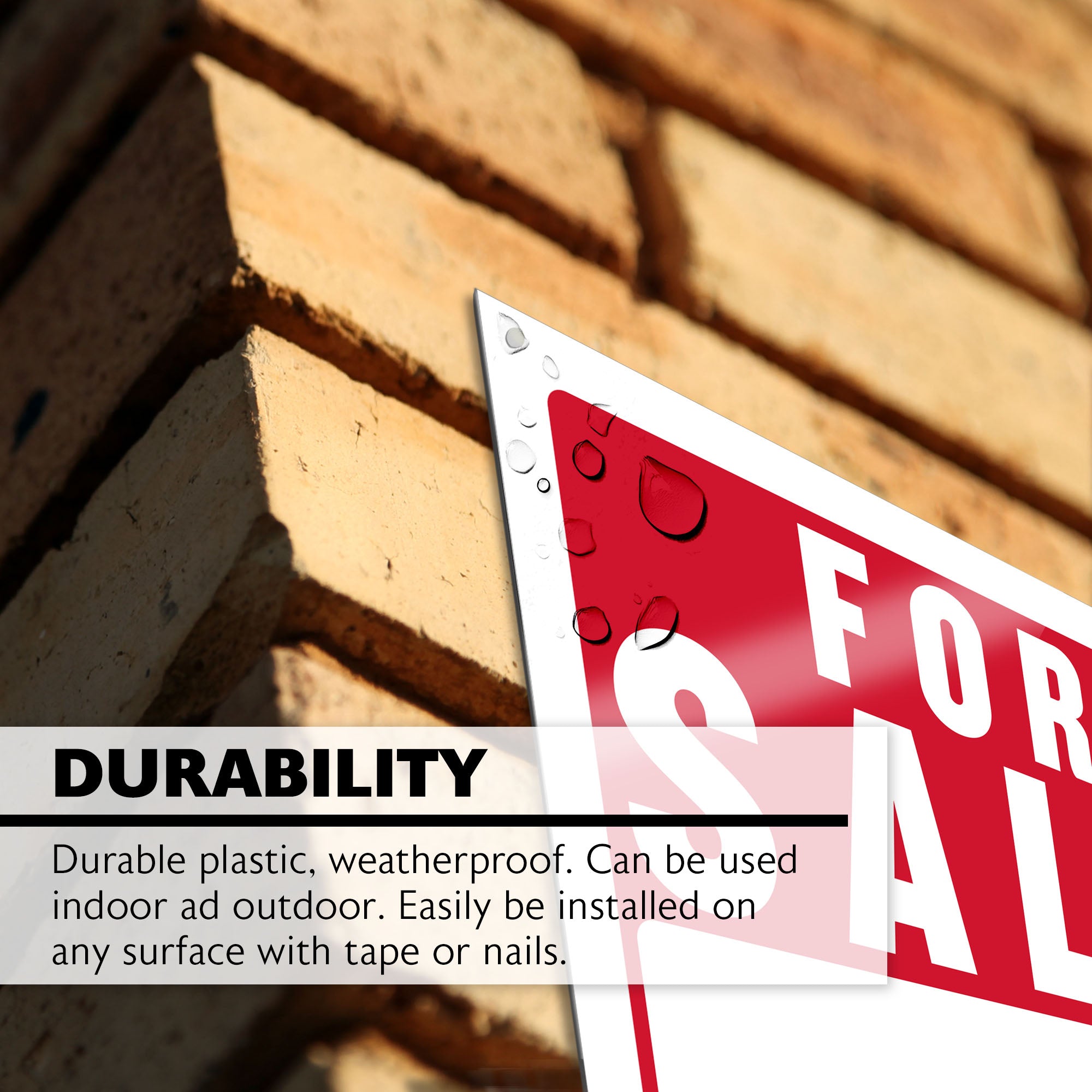 9" X 12" For Sale Sign