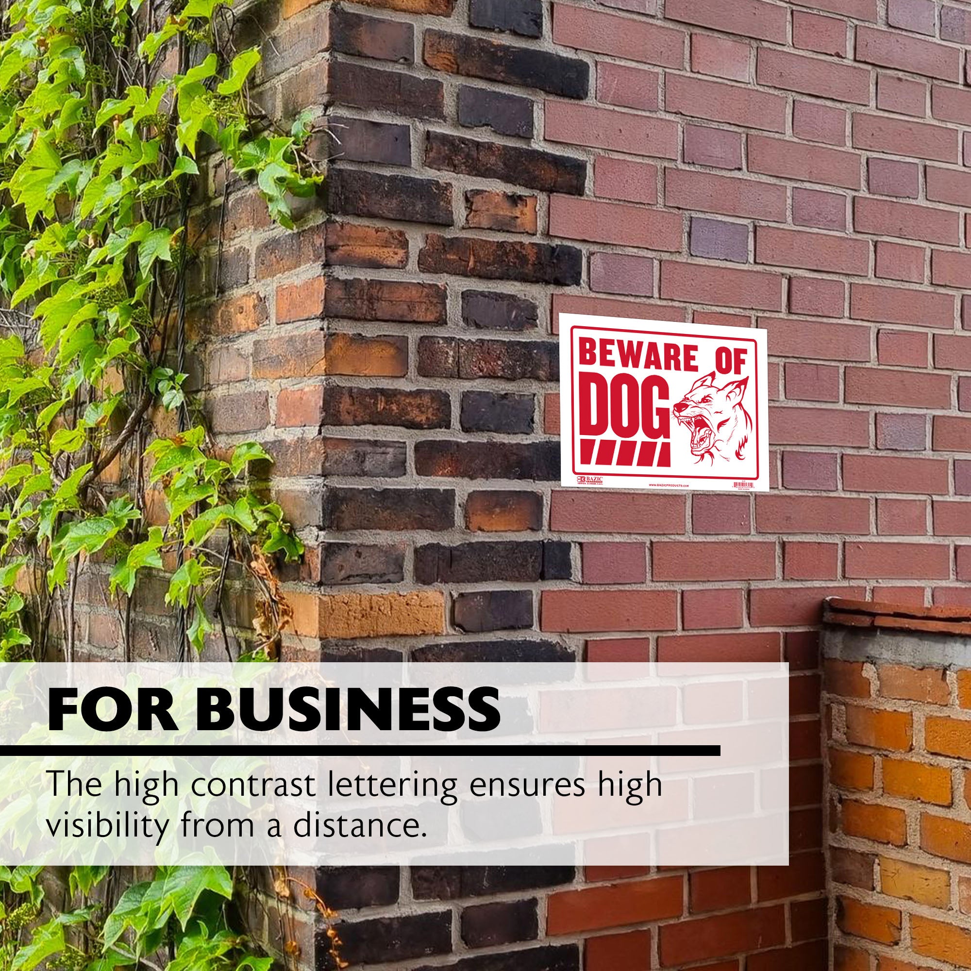 9" X 12" Beware of Dog Sign