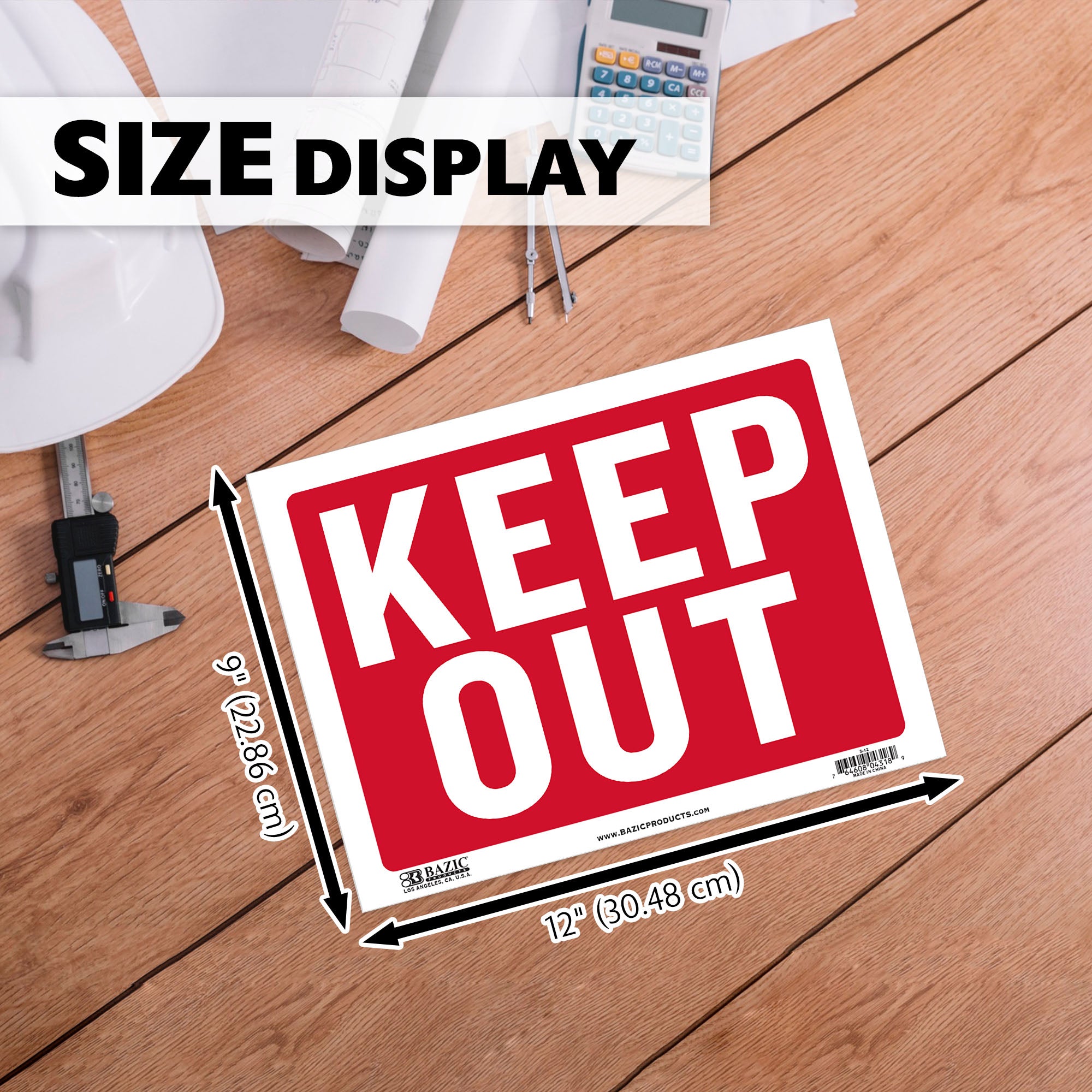 9" X 12" Keep Out Sign