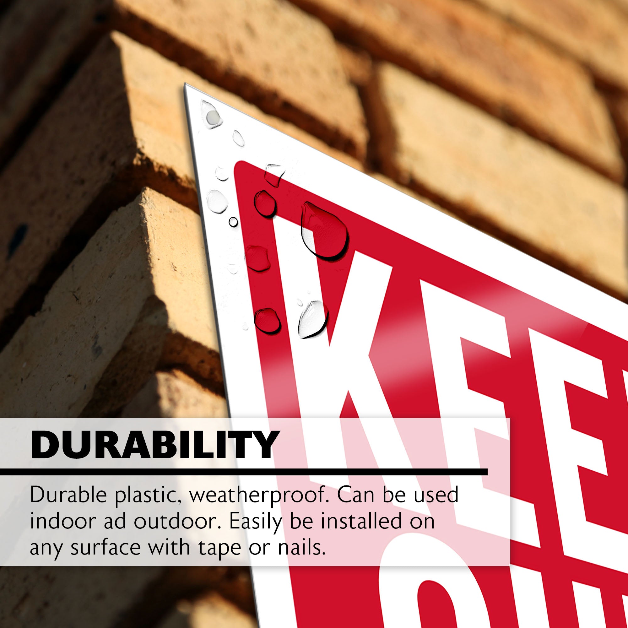 9" X 12" Keep Out Sign