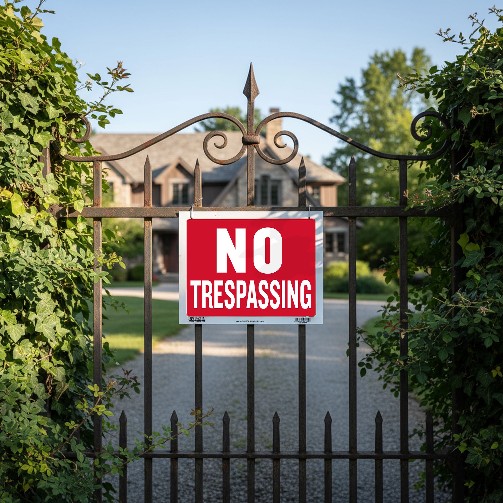 9" X 12" No Trespassing Sign