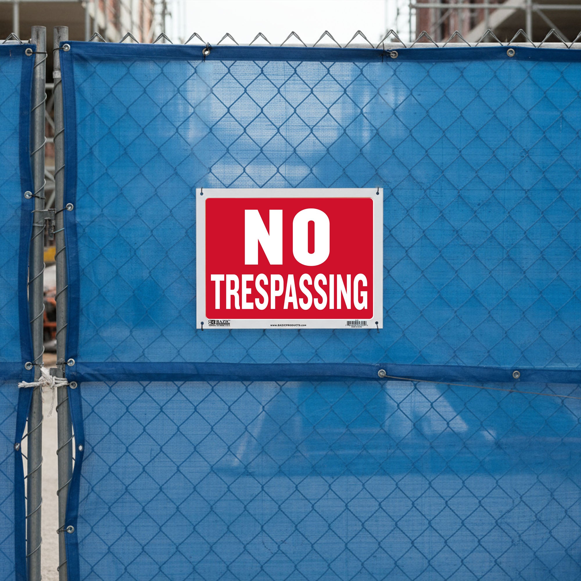 9" X 12" No Trespassing Sign