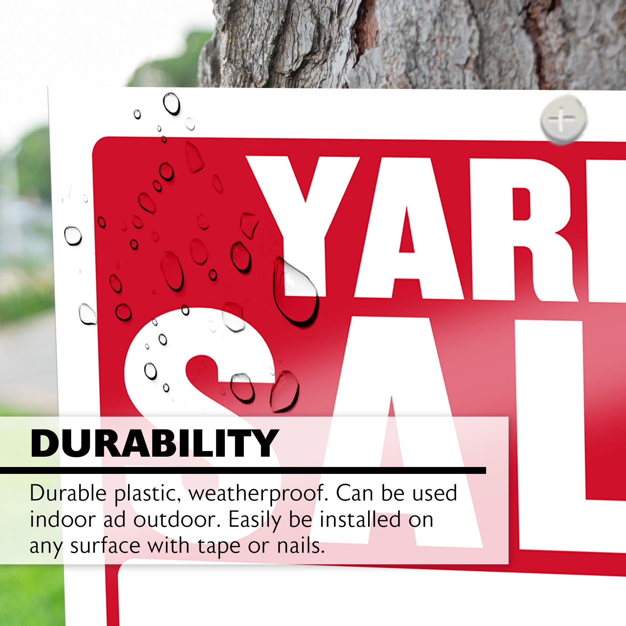 Yard Sale Sign, 9 x 12 in, Weather Resistant