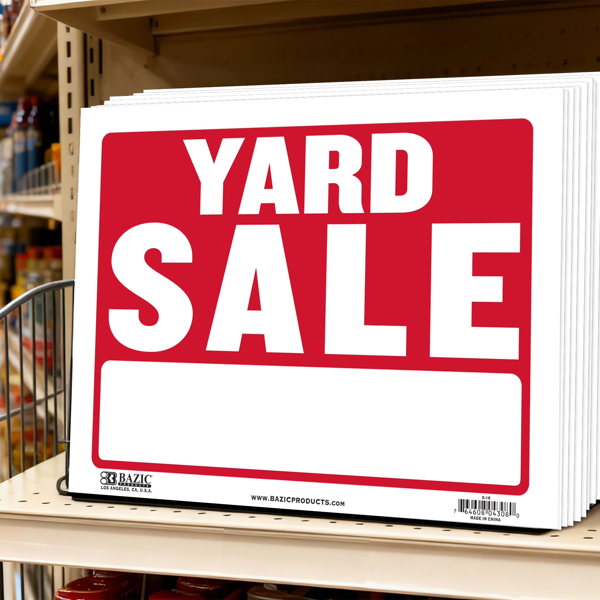 Yard Sale Sign, 9 x 12 in, Weather Resistant