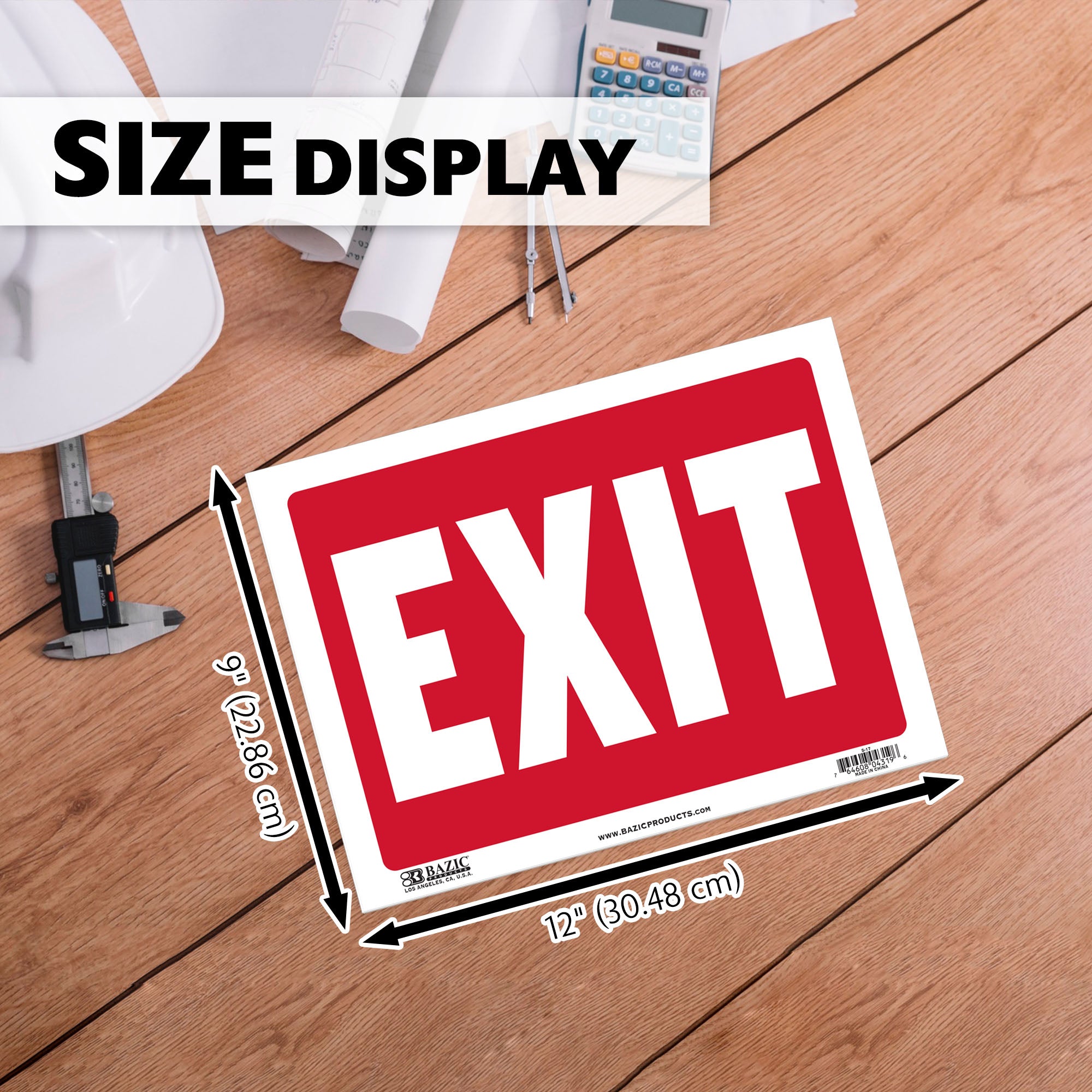 9" X 12" Exit Sign